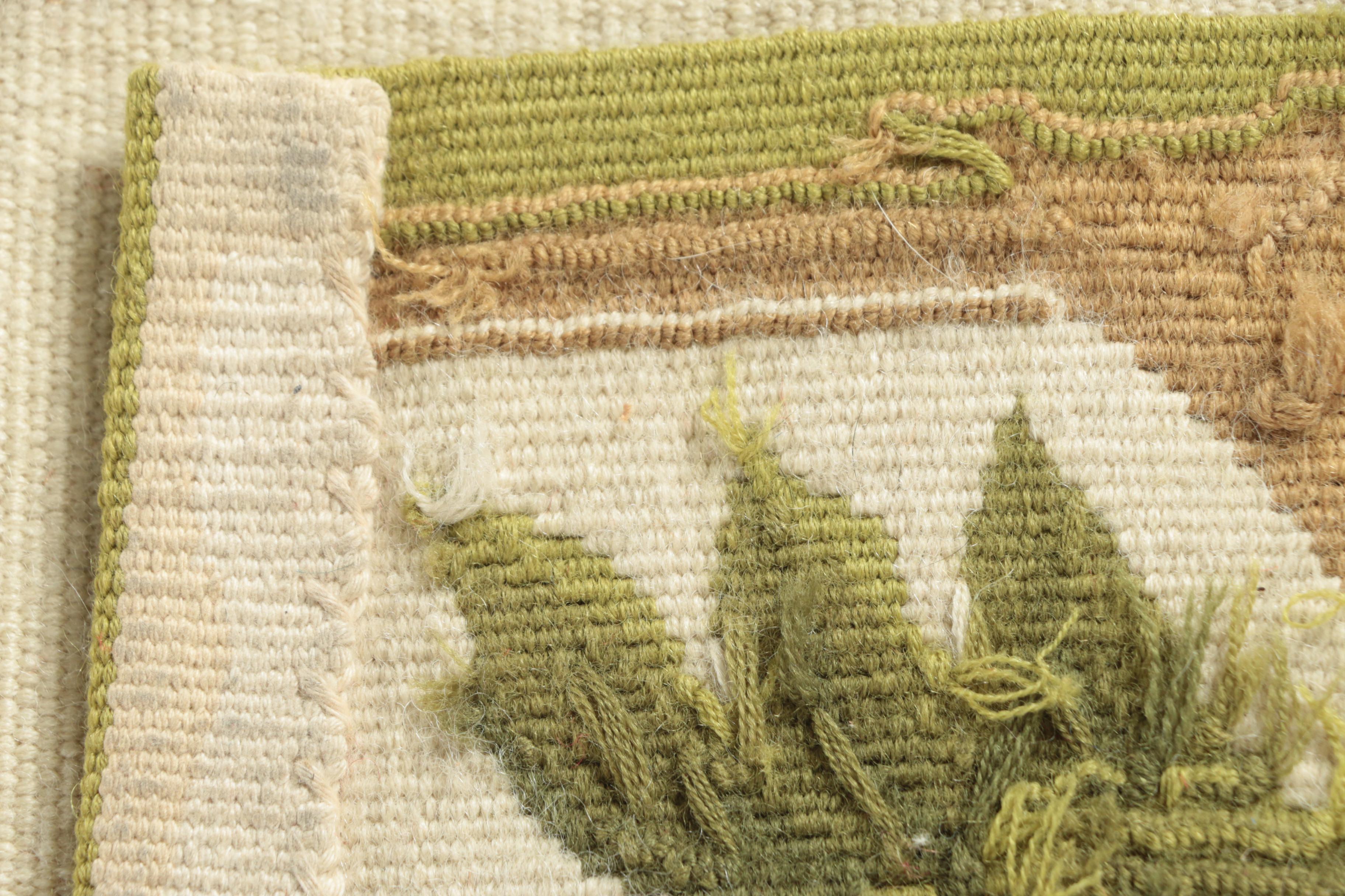 Needlepoint "Summer Aubusson" Wool Carpet Runner attributed to Asmara