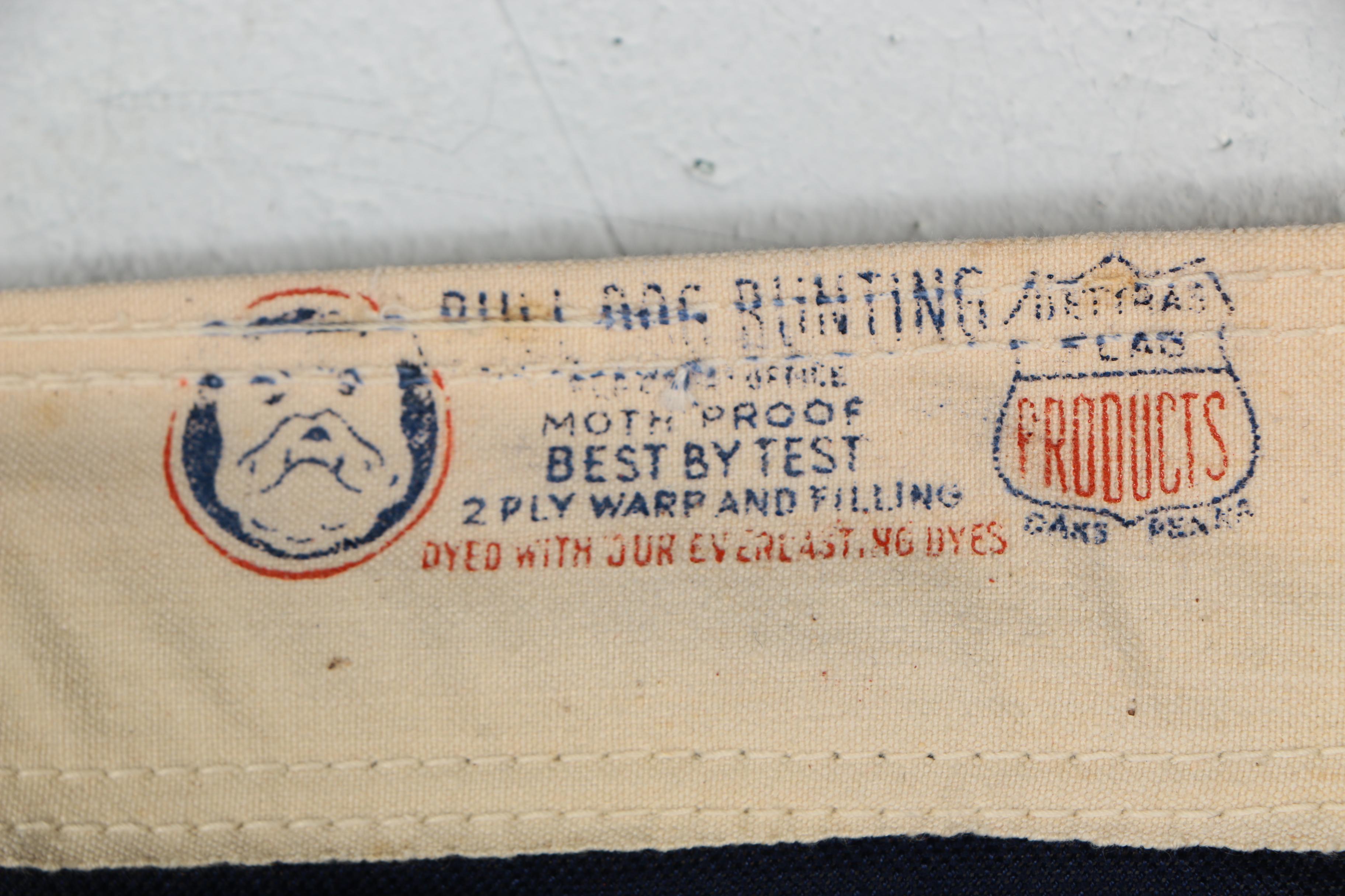 Bull Dog Bunting Cloth American 48 Star Flag