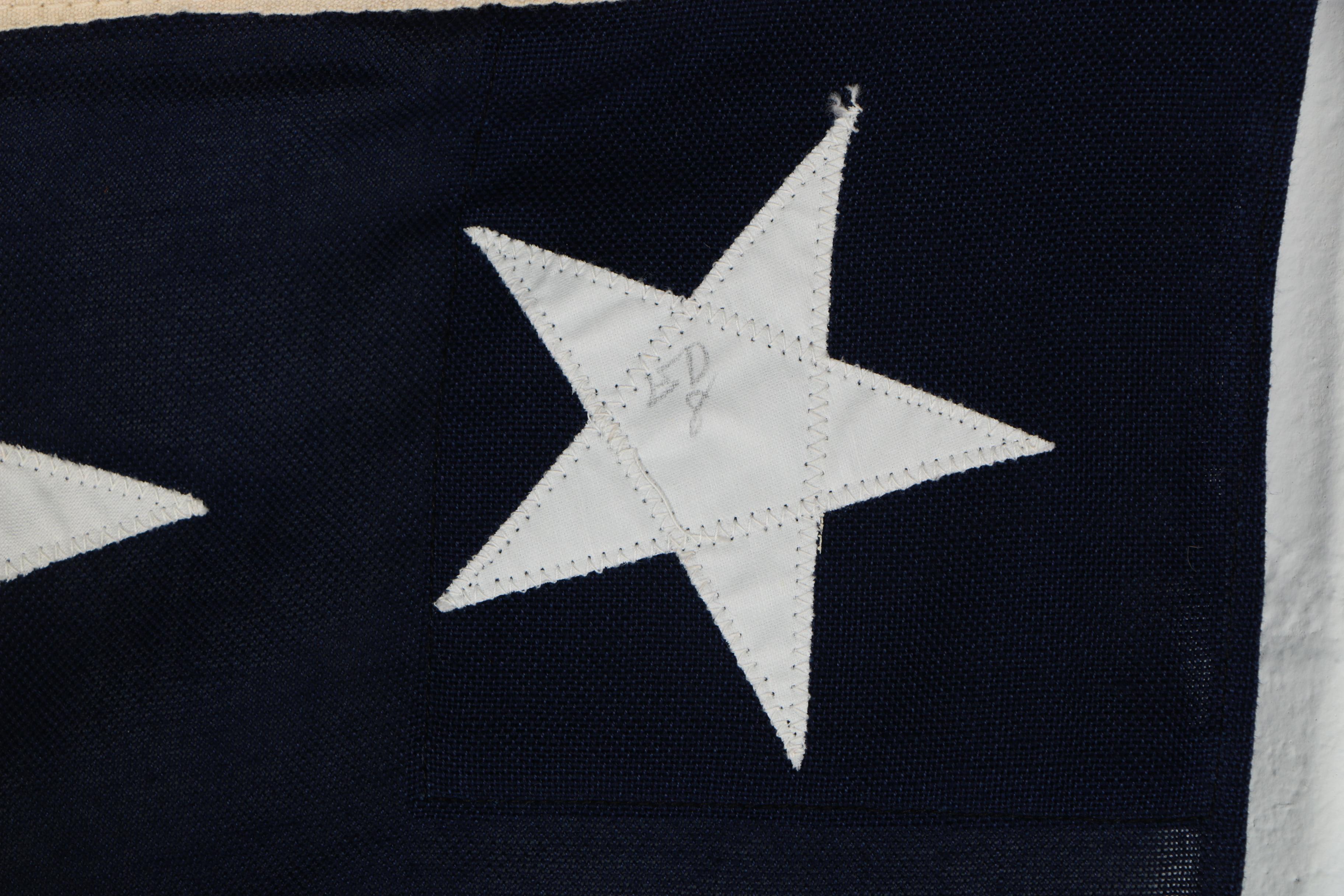 Bull Dog Bunting Cloth American 48 Star Flag