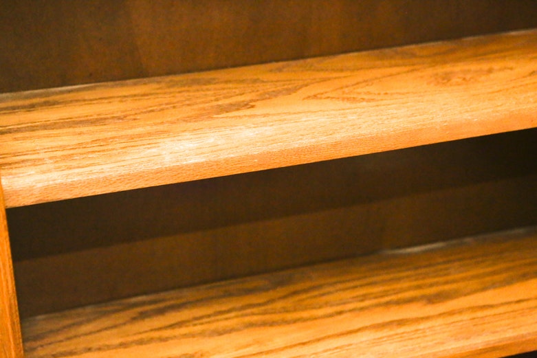 Contemporary Six Shelf Bookcase