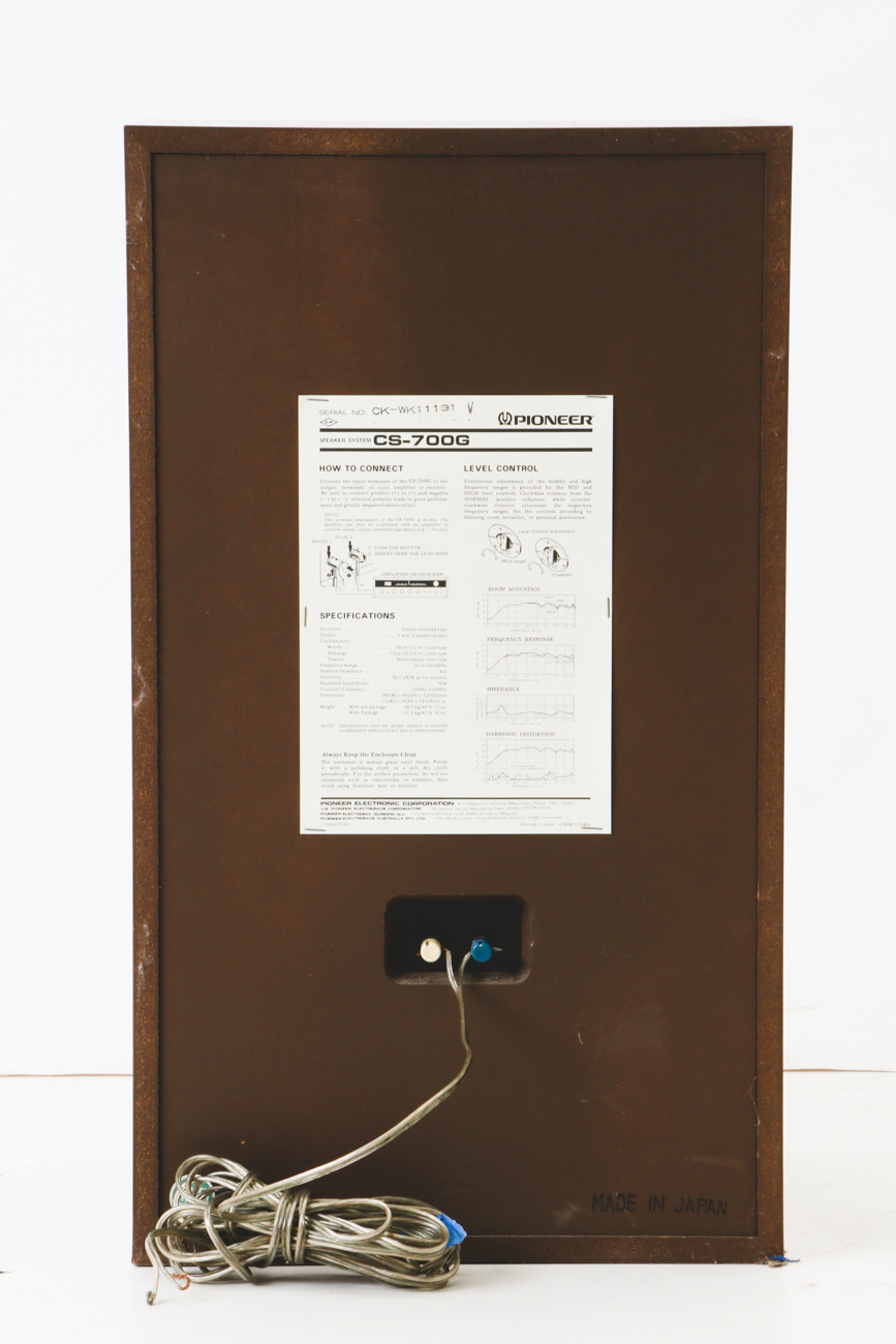 Pair of Pioneer CS-700G Floor Speakers