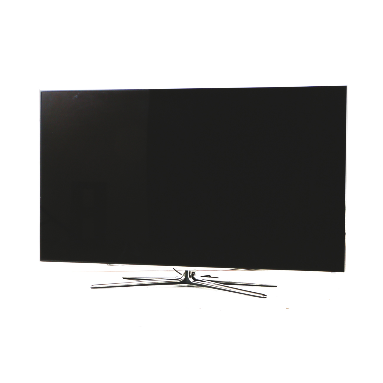 Samsung 55-Inch 3D Smart Television on Chrome Stand