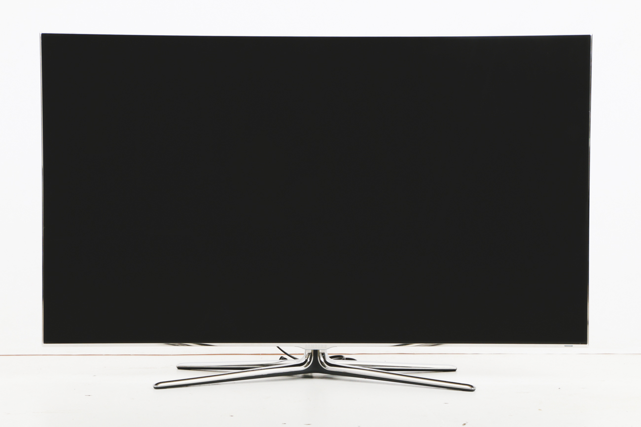 Samsung 55-Inch 3D Smart Television on Chrome Stand