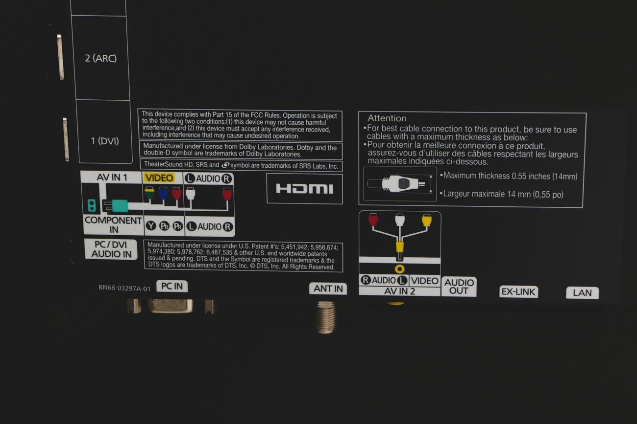 Samsung 55-Inch 3D Smart Television on Chrome Stand