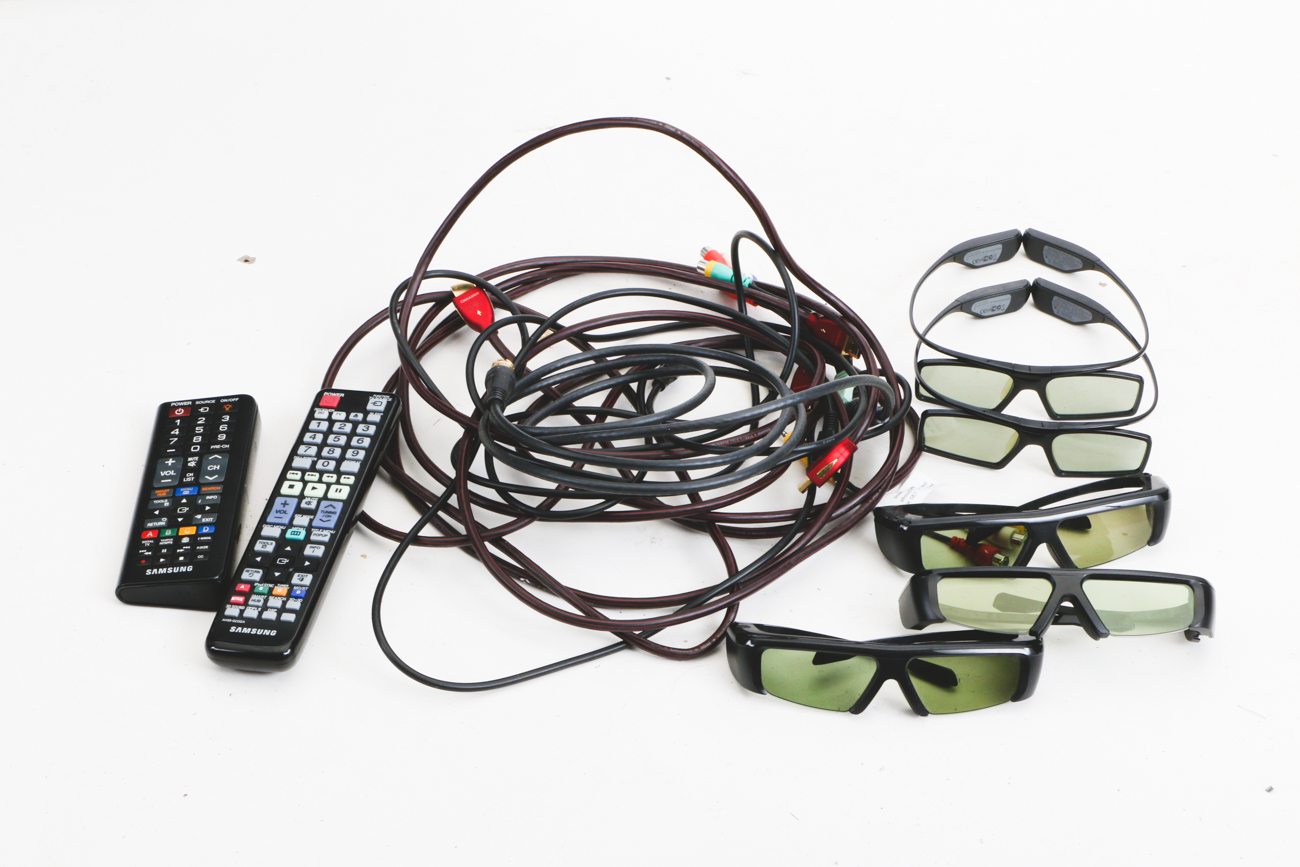 Samsung 55-Inch 3D Smart Television on Chrome Stand