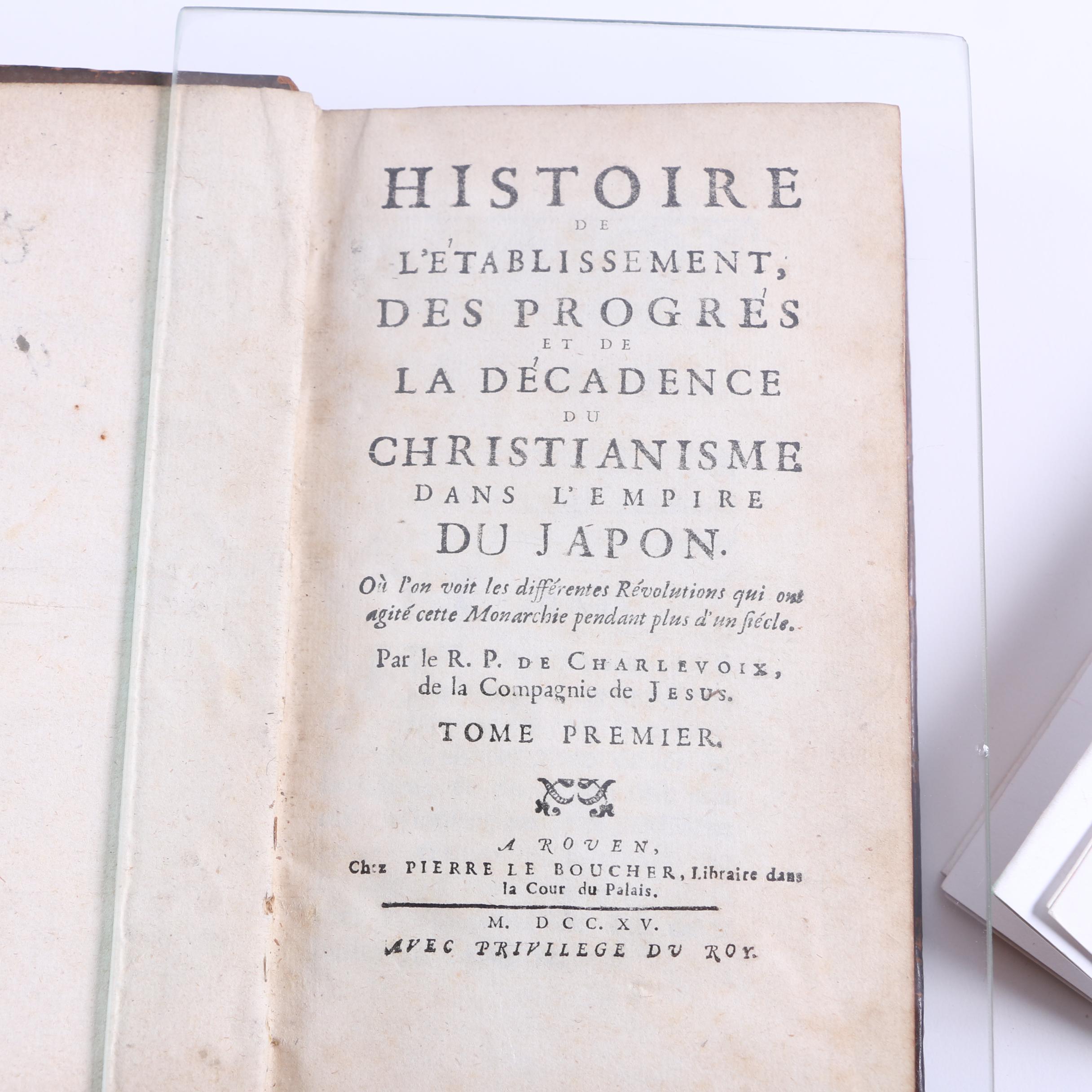 1715 "Histoire de l'établissement...du Christianisme dans l'empire du Japon"