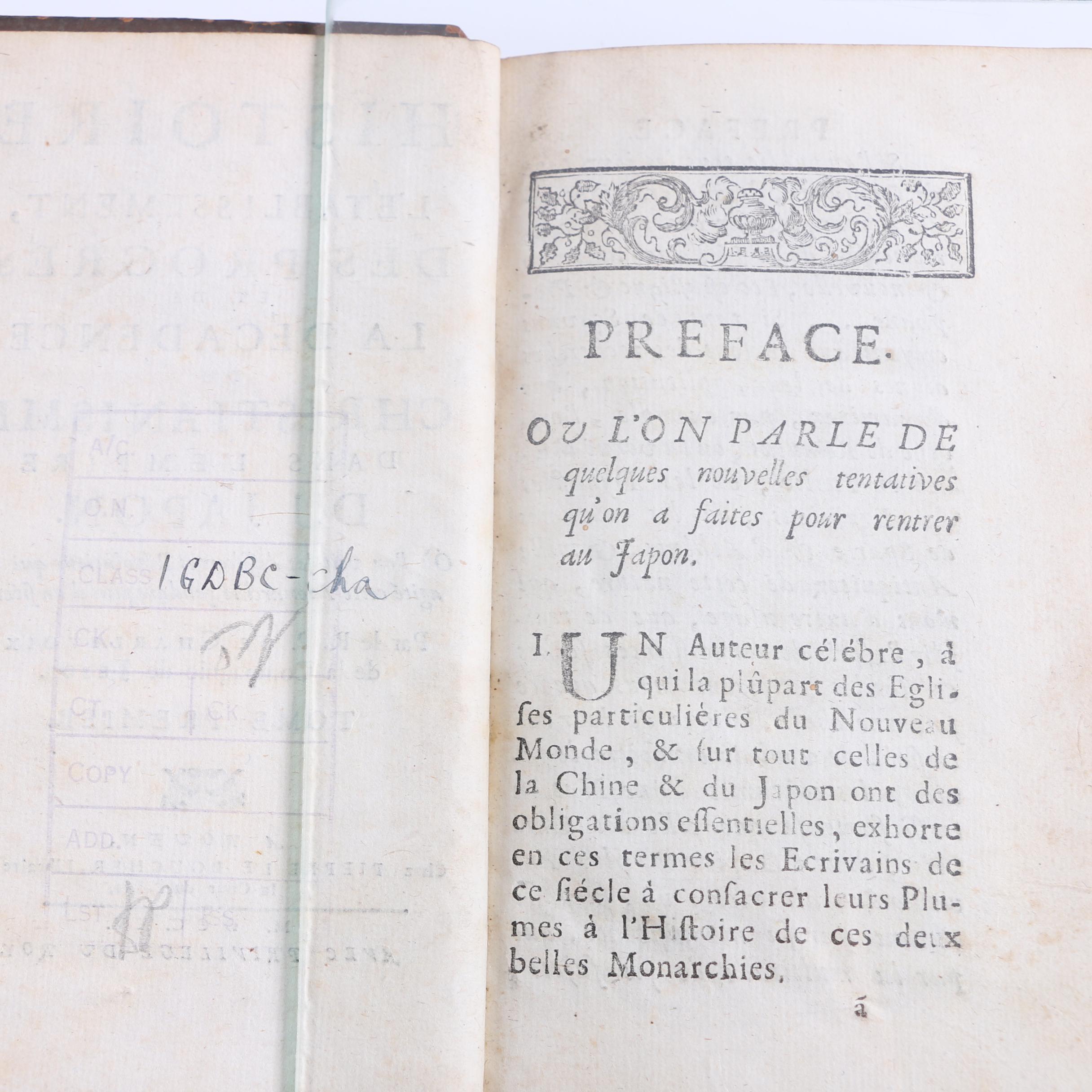 1715 "Histoire de l'établissement...du Christianisme dans l'empire du Japon"
