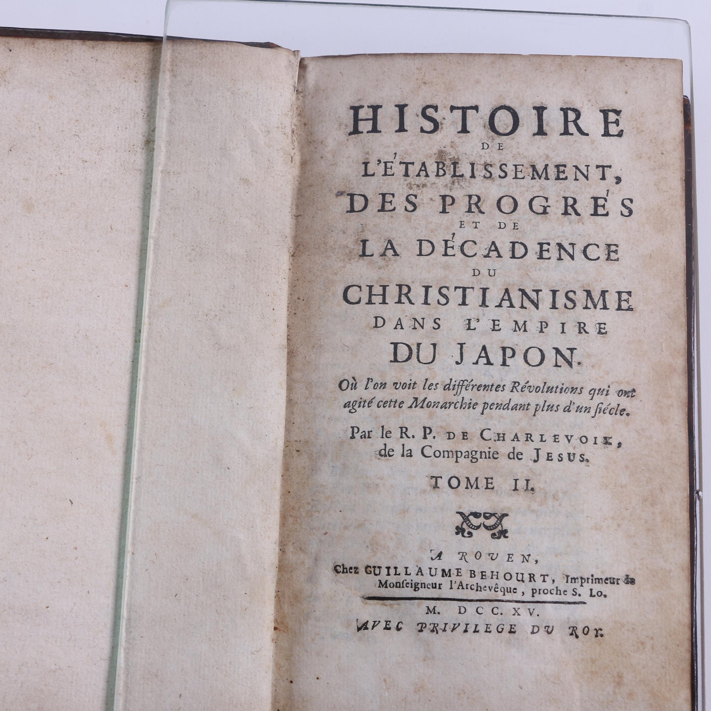 1715 "Histoire de l'établissement...du Christianisme dans l'empire du Japon"