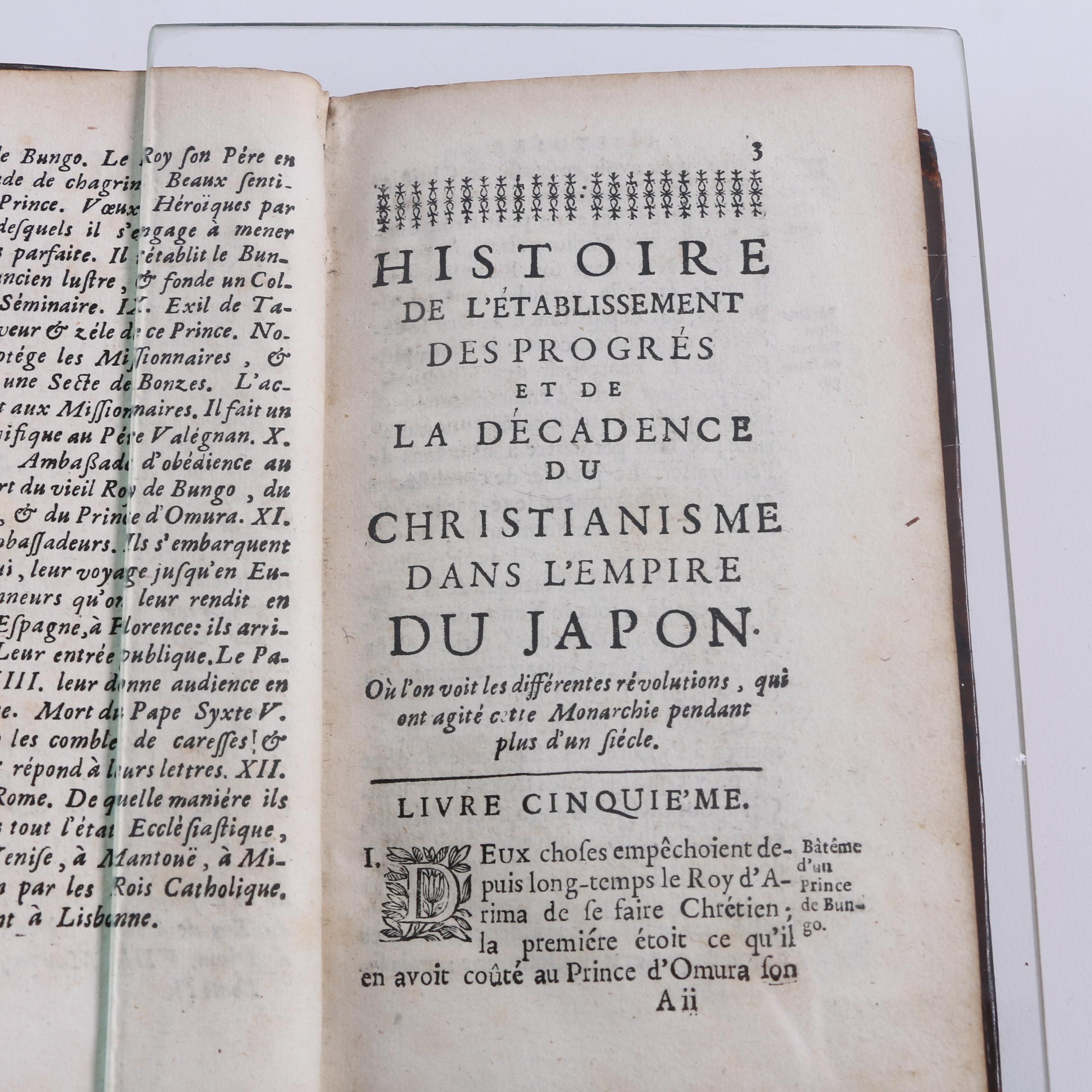 1715 "Histoire de l'établissement...du Christianisme dans l'empire du Japon"