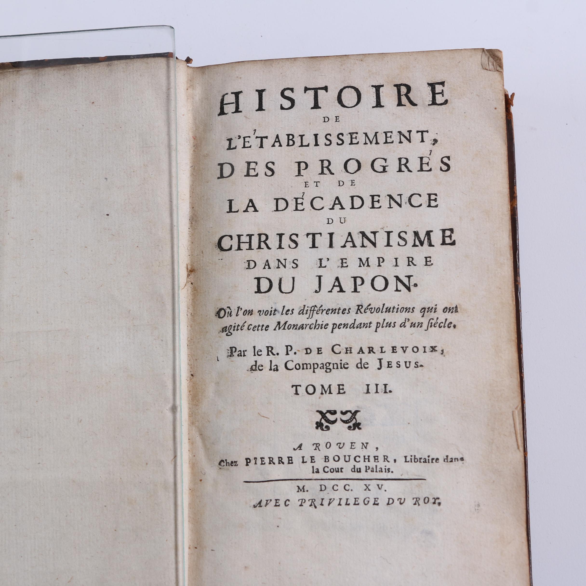 1715 "Histoire de l'établissement...du Christianisme dans l'empire du Japon"