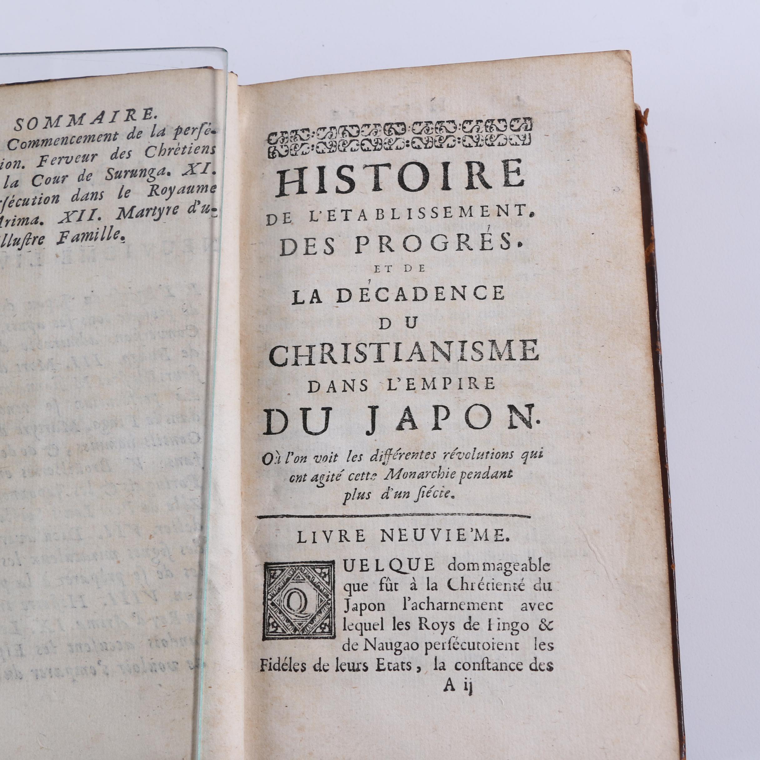 1715 "Histoire de l'établissement...du Christianisme dans l'empire du Japon"