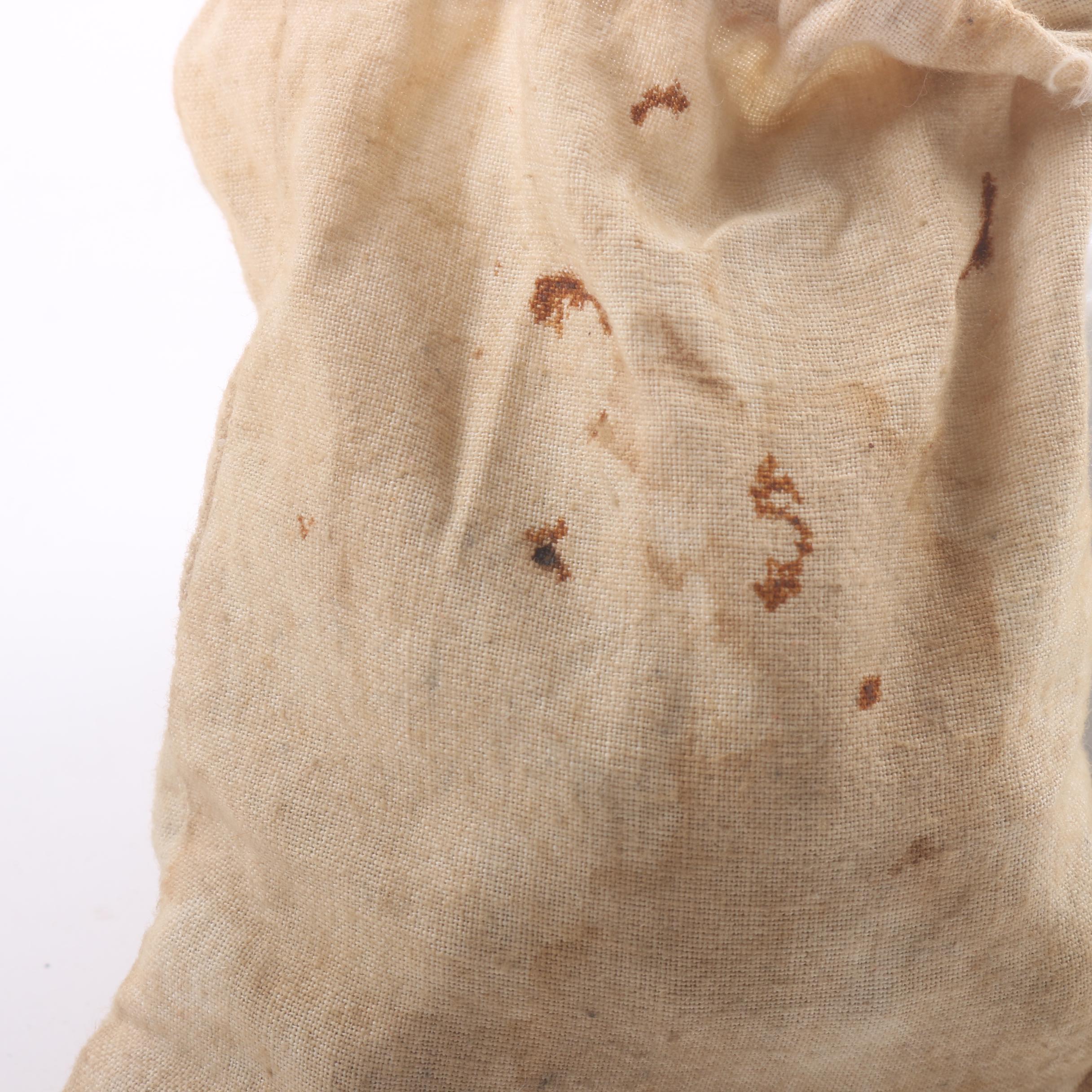 Vintage Marble Collection in Bag and Milk Glass Jar