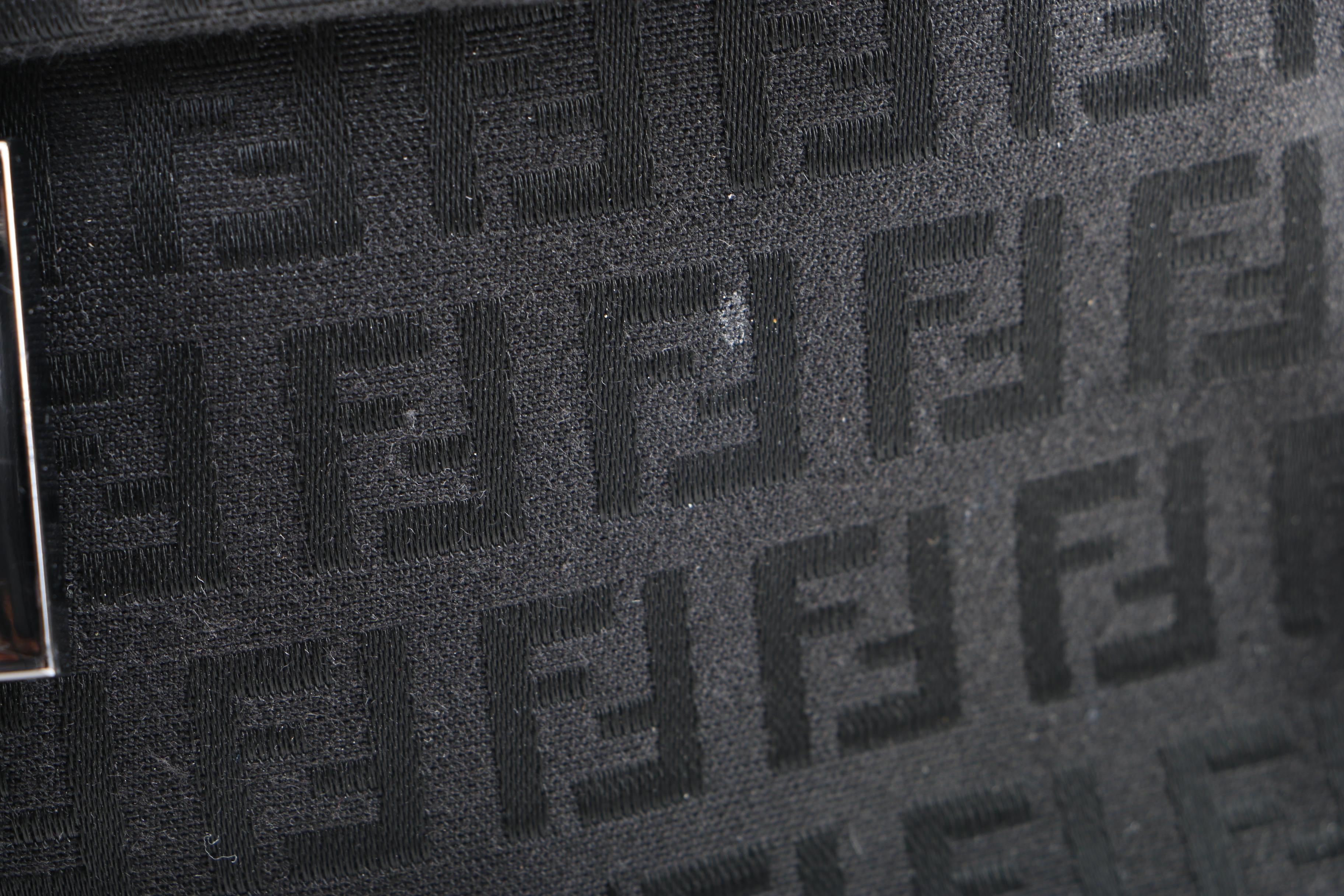 Fendi Black Zucca Canvas Crossbody