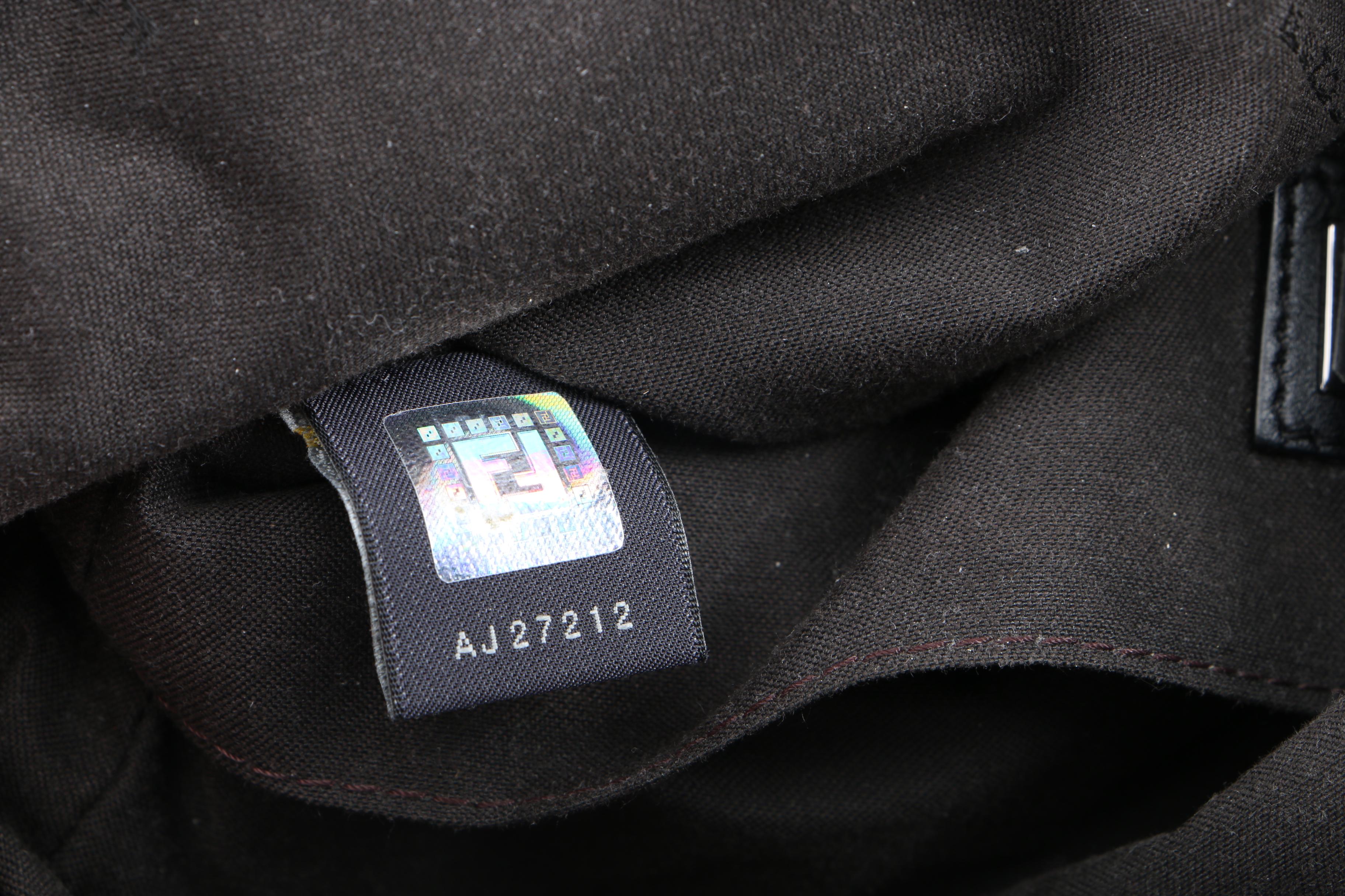 Fendi Black Zucca Canvas Crossbody