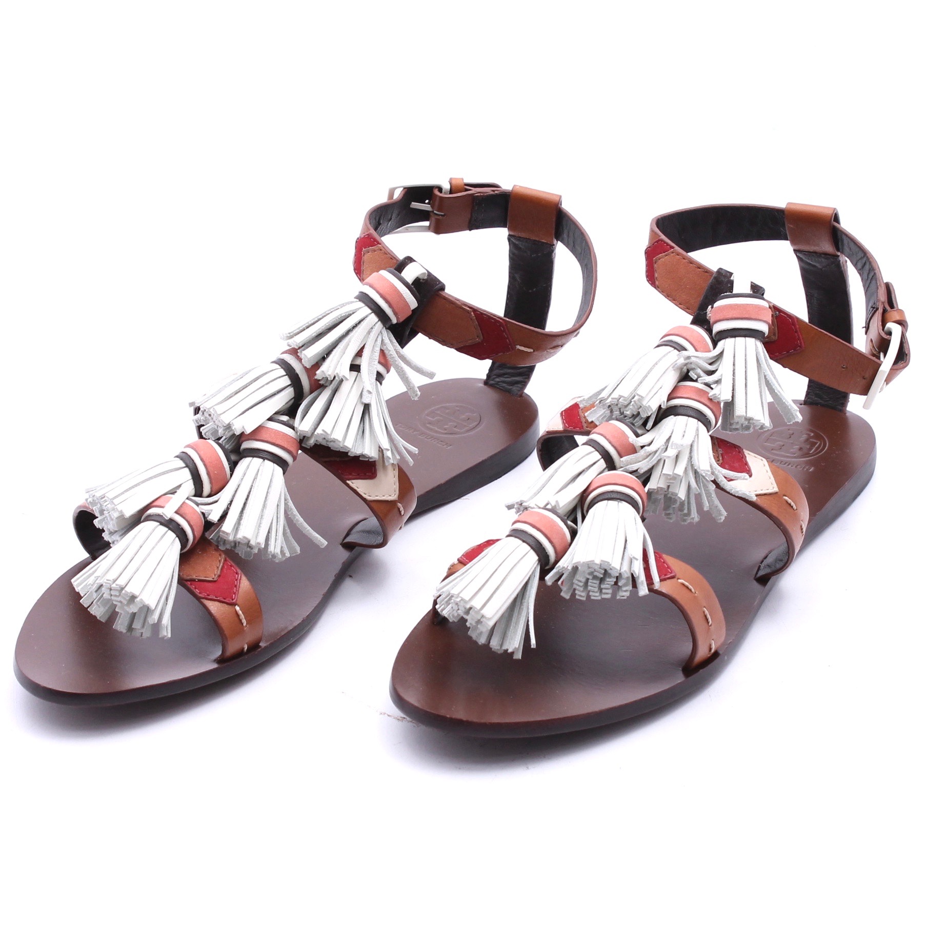 Tory Burch Tasseled Leather Sandals