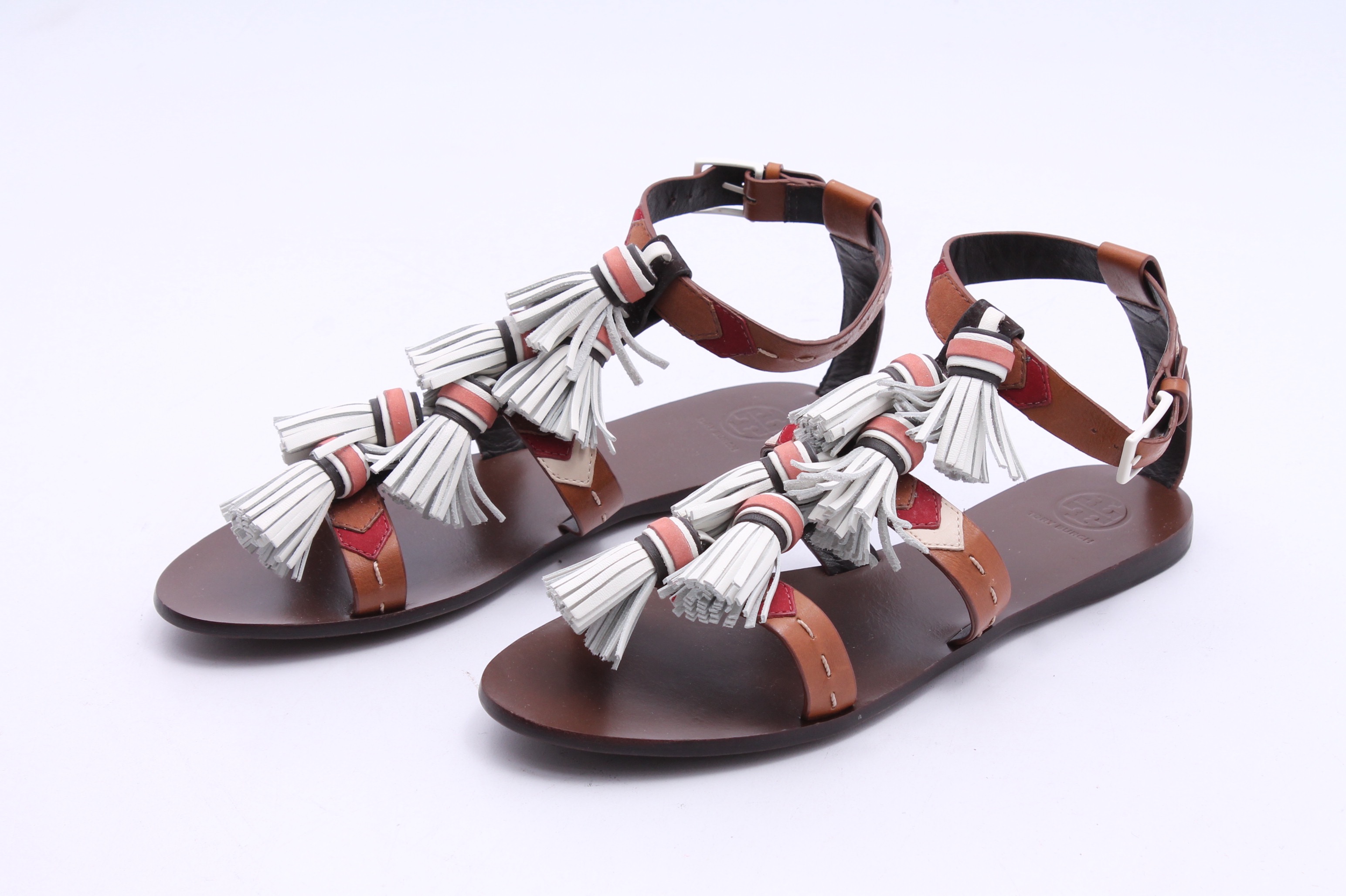 Tory Burch Tasseled Leather Sandals