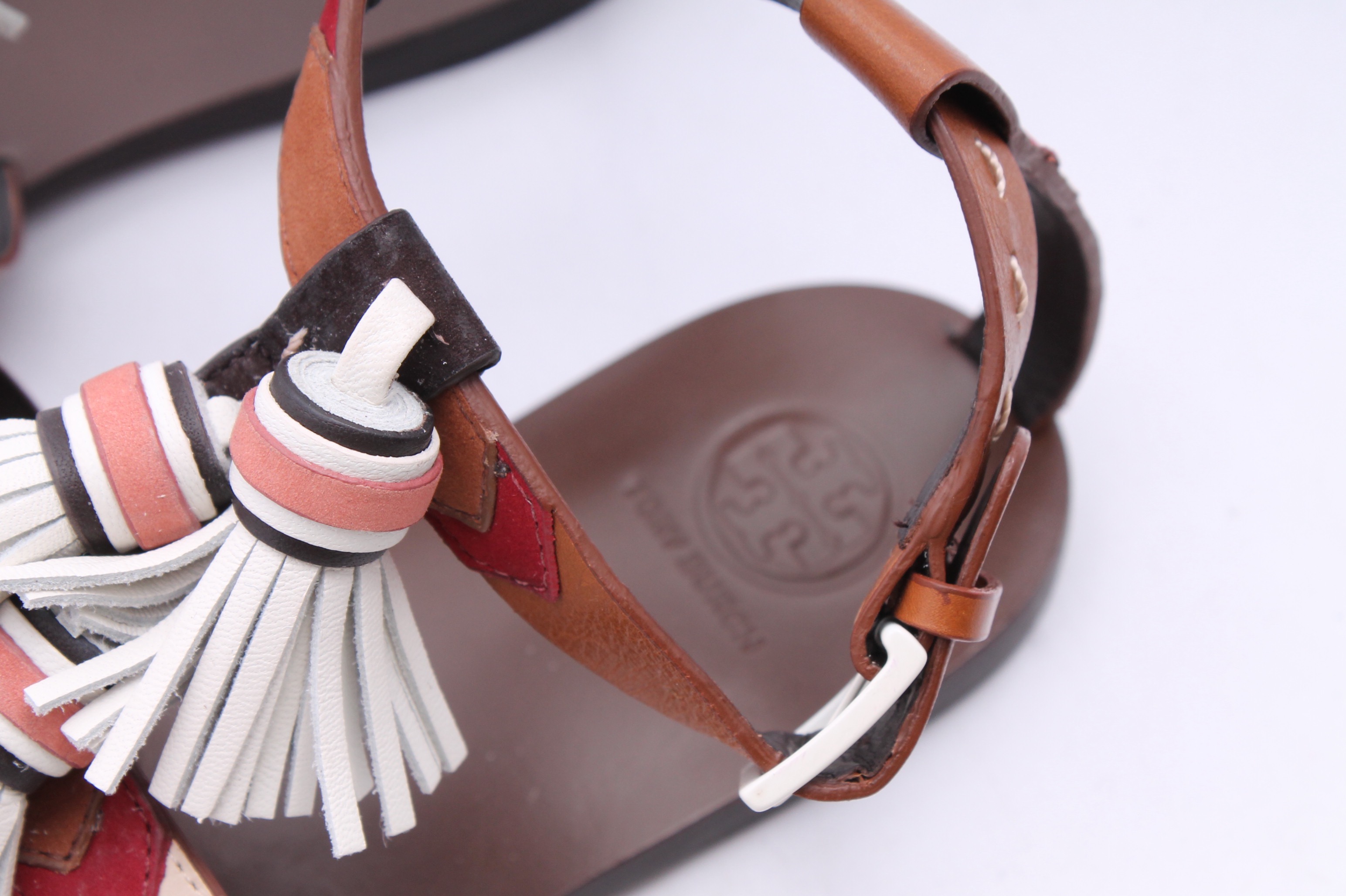 Tory Burch Tasseled Leather Sandals