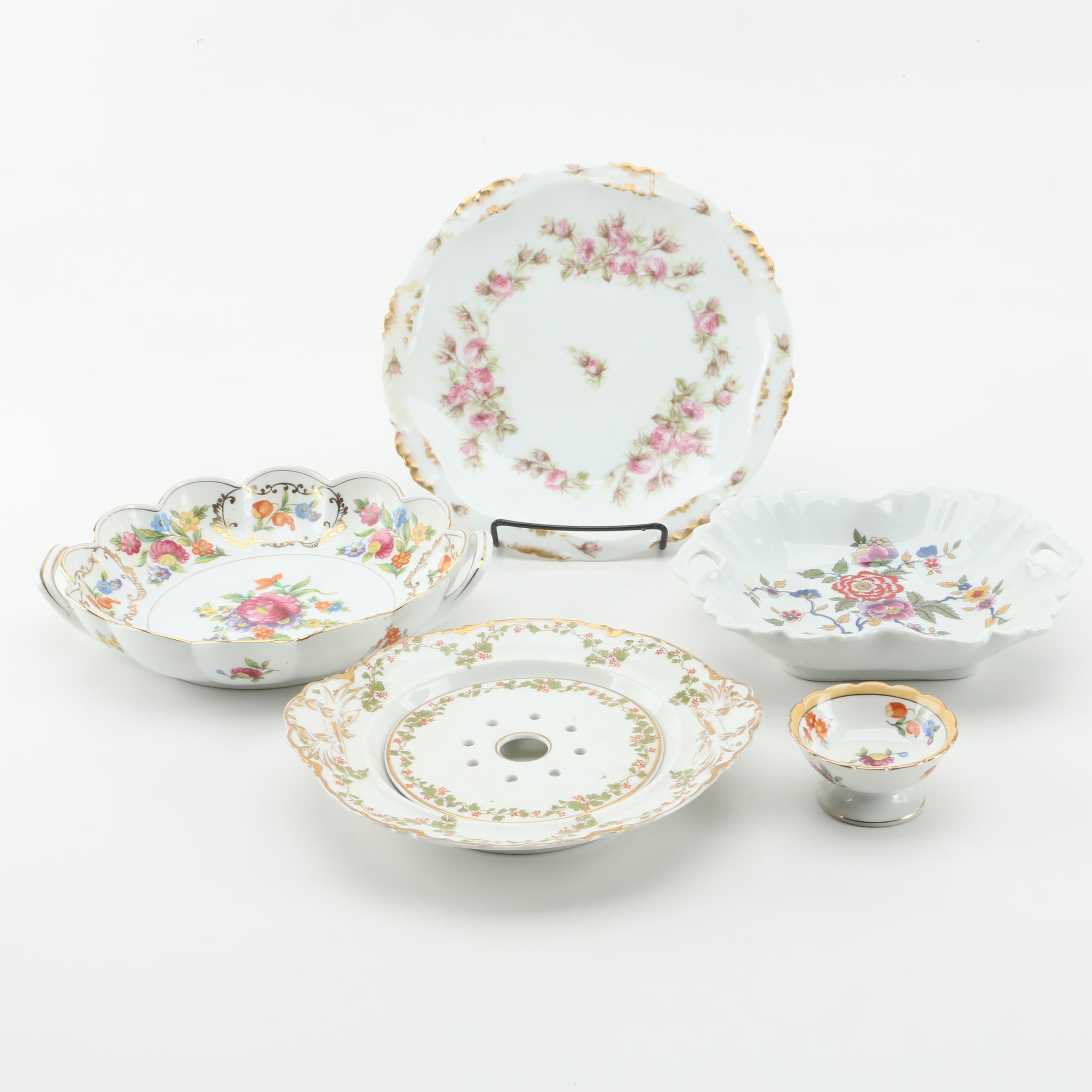 Vintage Limoges and Noritake Porcelain Serveware