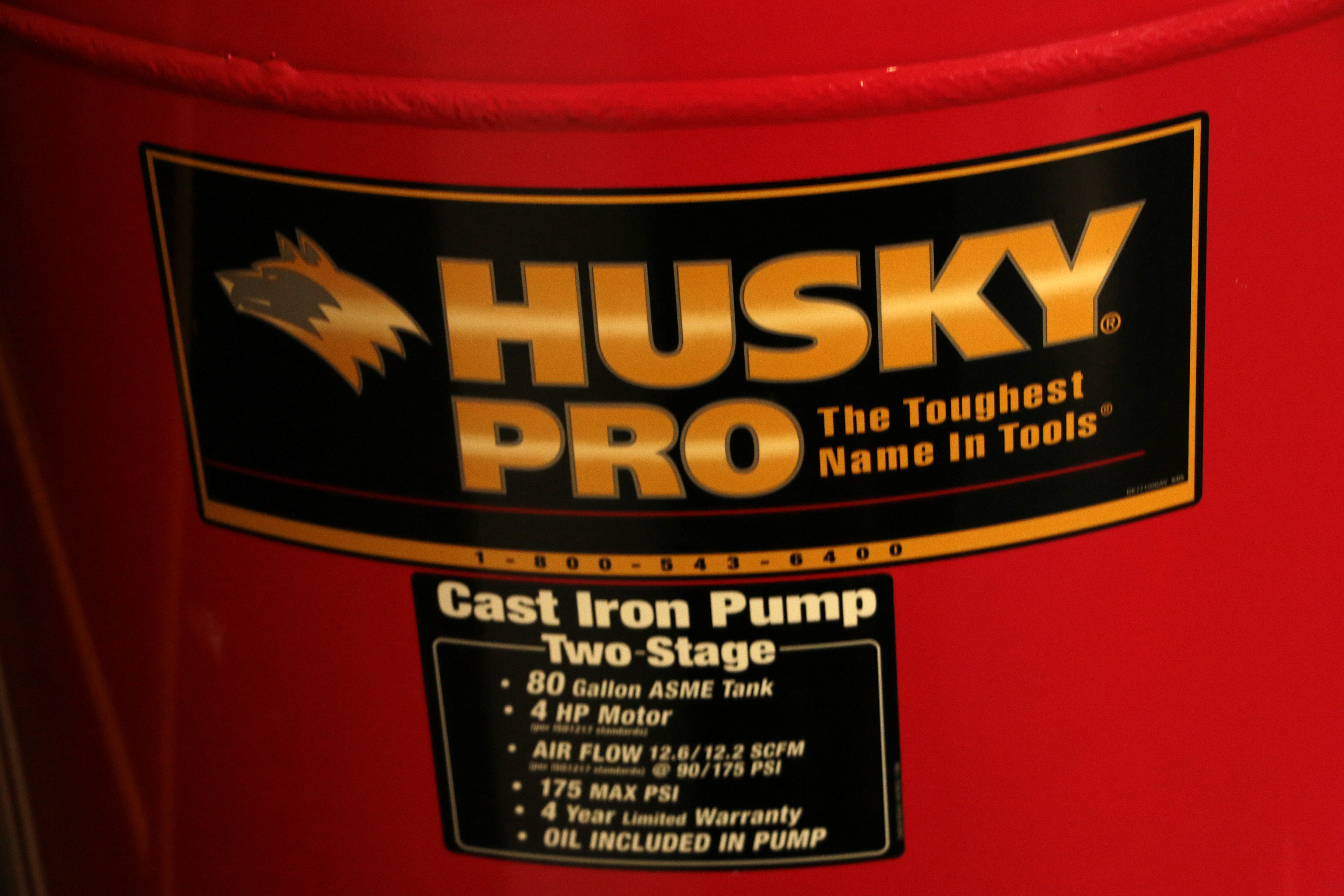 Husky Pro 80 Gallon Air Compressor