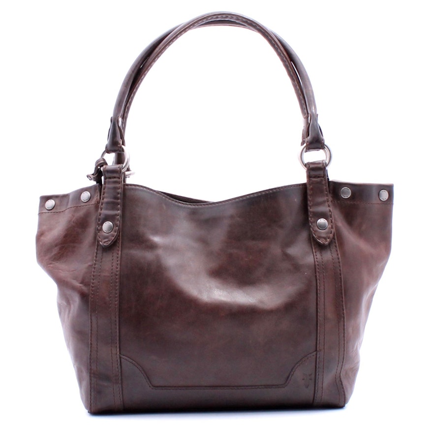 Frye Cognac Leather Shoulder Bag