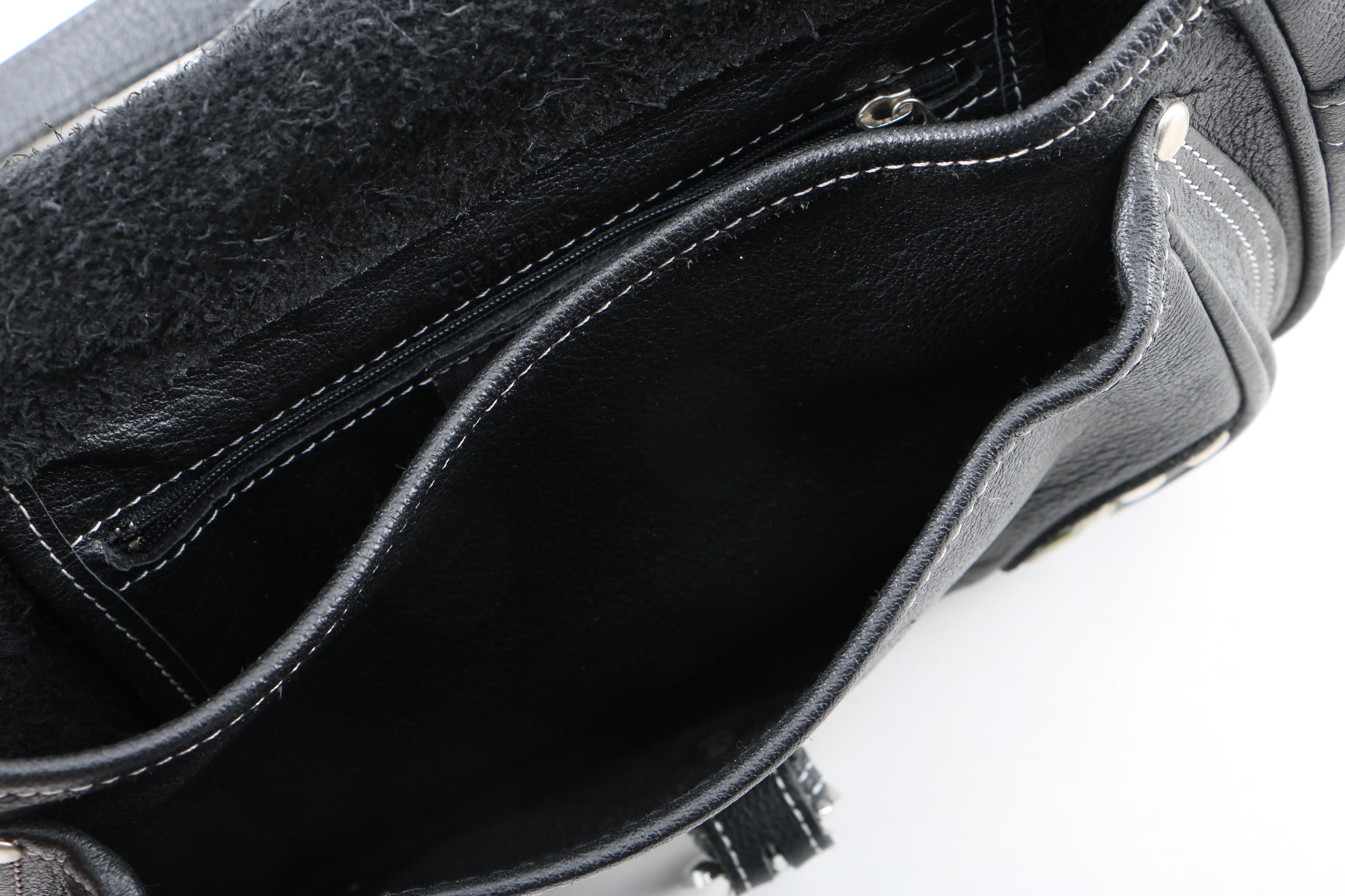 Harley-Davidson Black Leather Shoulder Bag