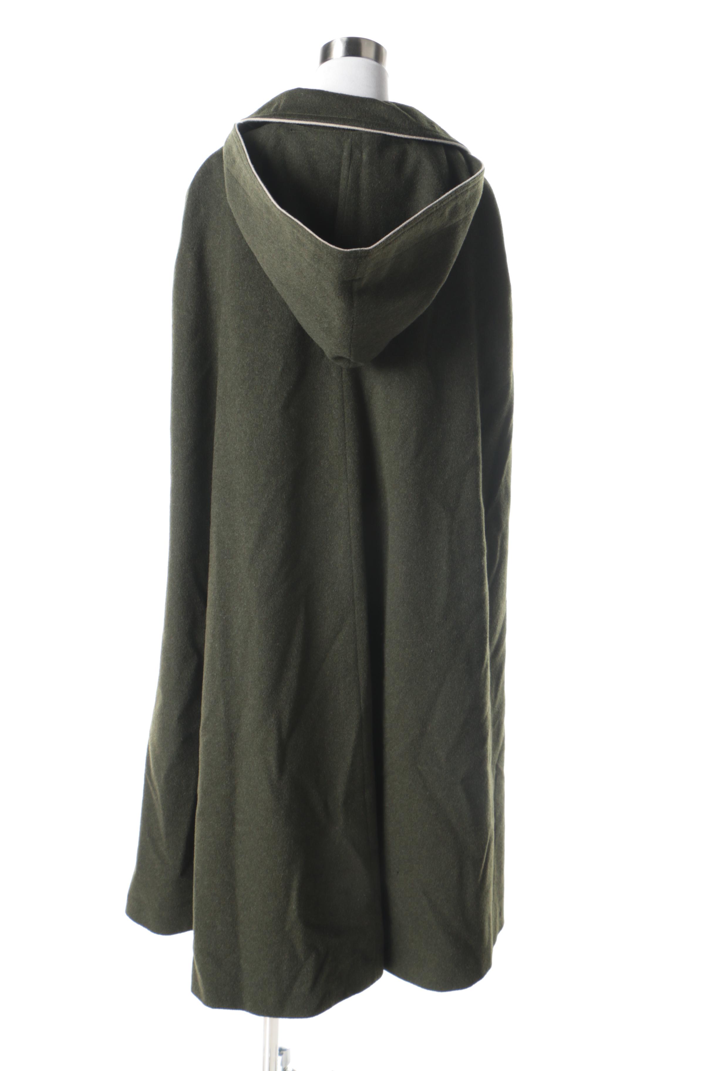 Women's Vintage Bartsons Wool Hooded Cloak
