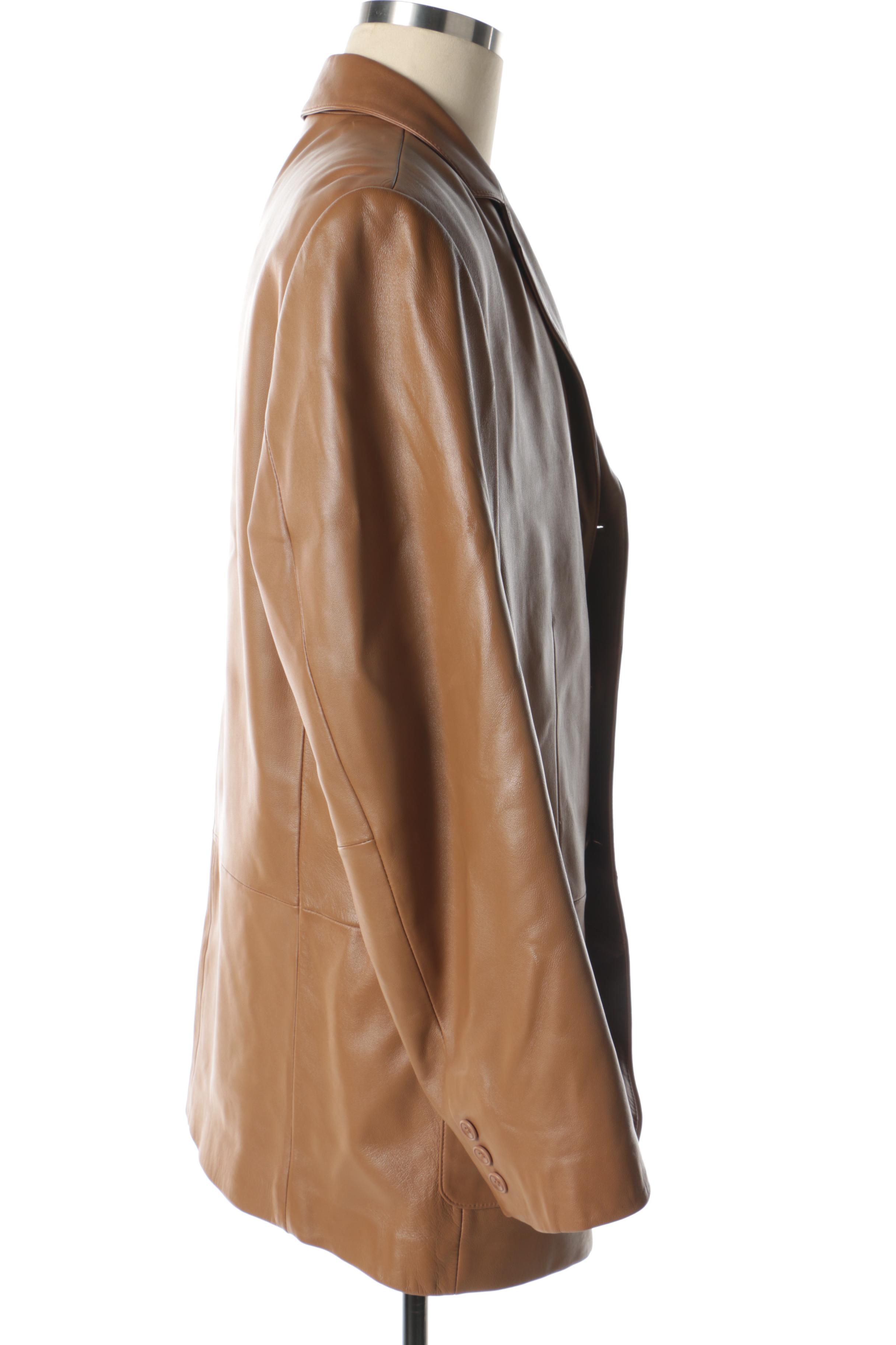 Men's Jos. A. Bank Brown Leather Blazer