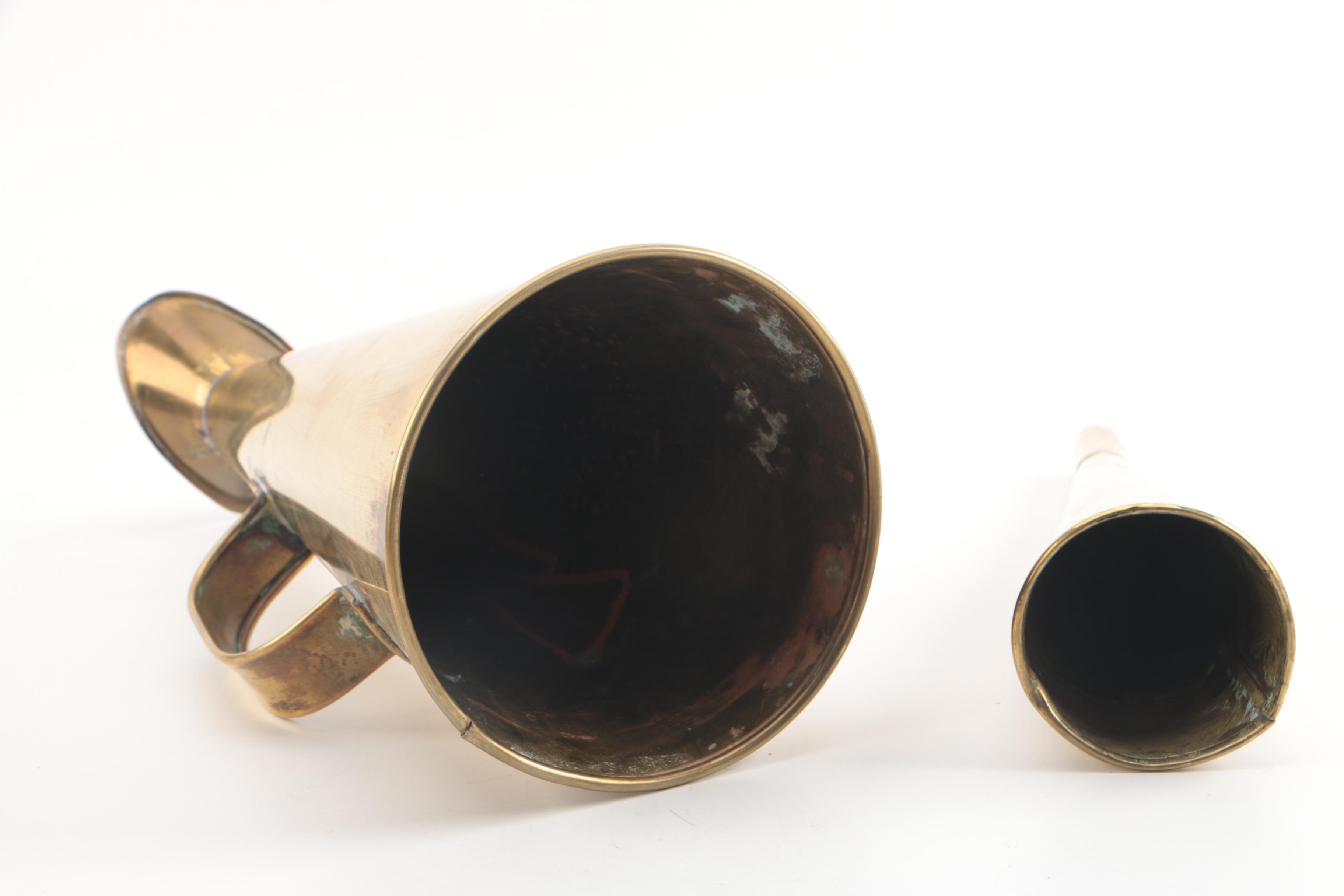 Renco Brass Horn Candlesticks, Bathroom Caddy and More