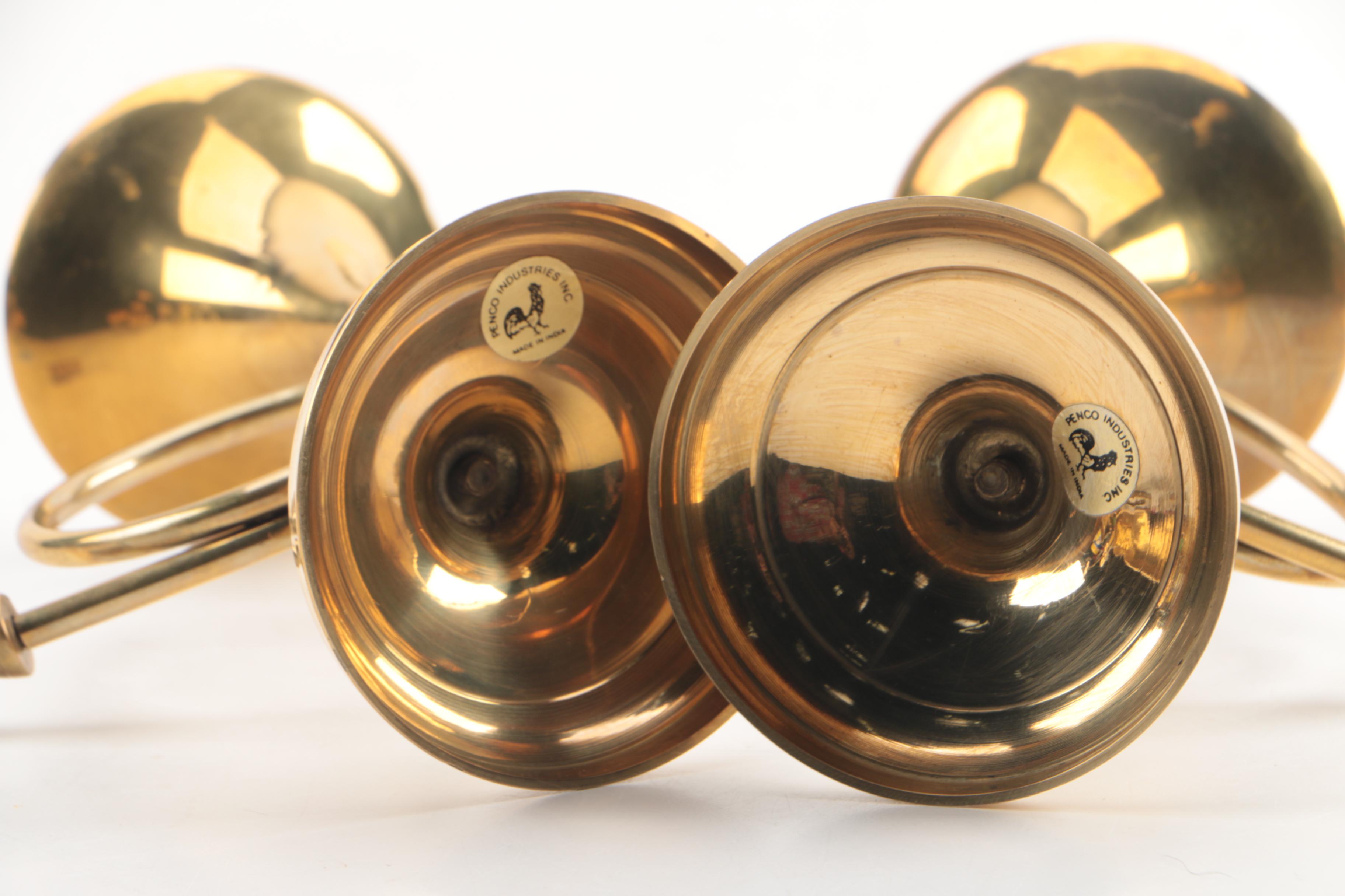 Renco Brass Horn Candlesticks, Bathroom Caddy and More