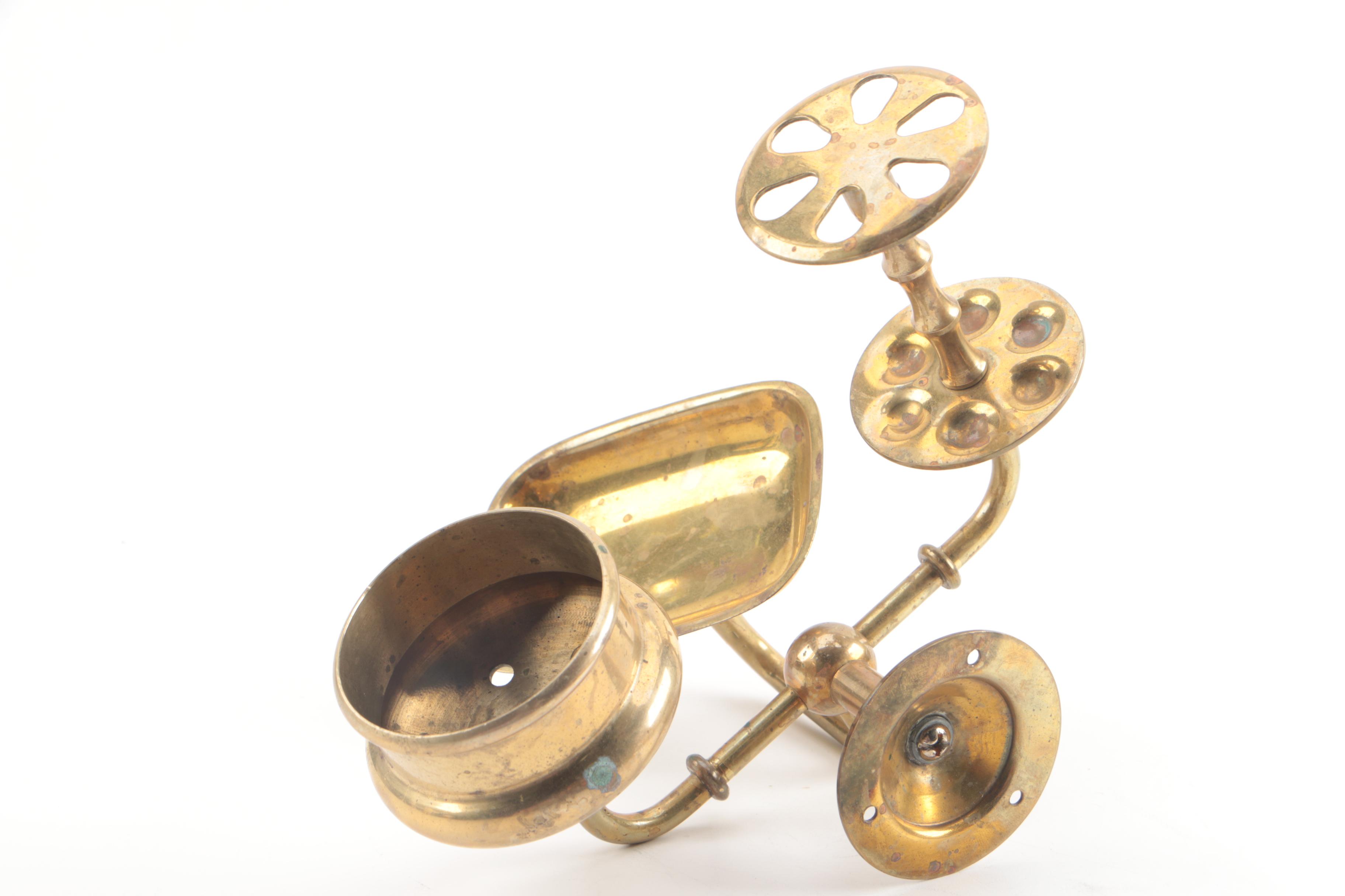 Renco Brass Horn Candlesticks, Bathroom Caddy and More