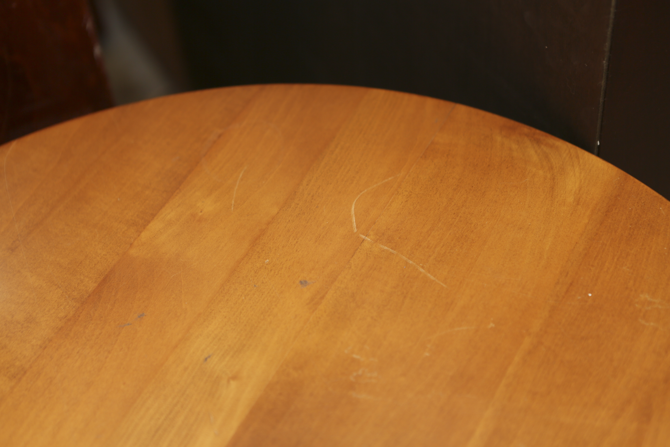 Wooden Two-Tier Circular Side Table