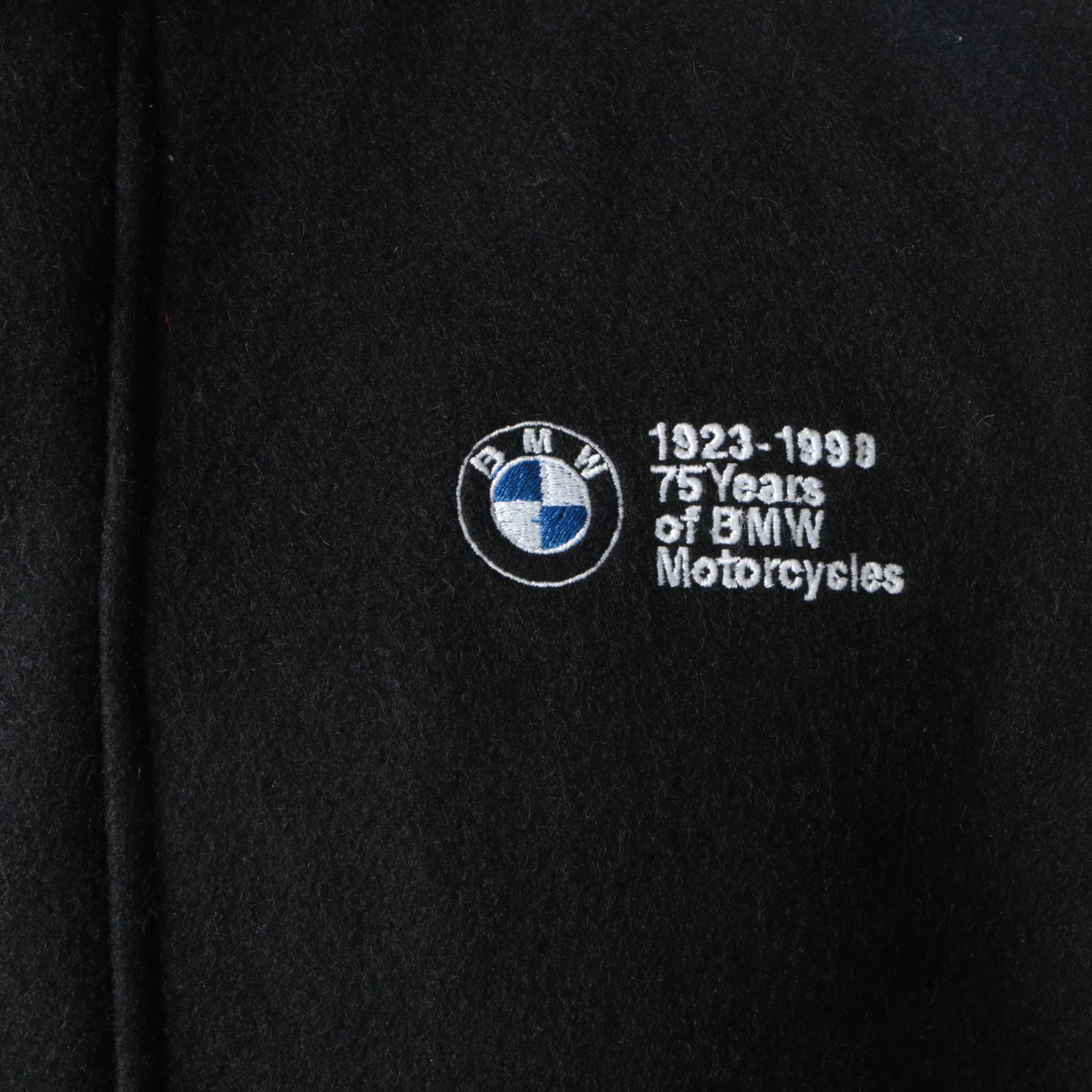 Men's BMW Motorcycles 75 Year Anniversary Black Bomber Jacket
