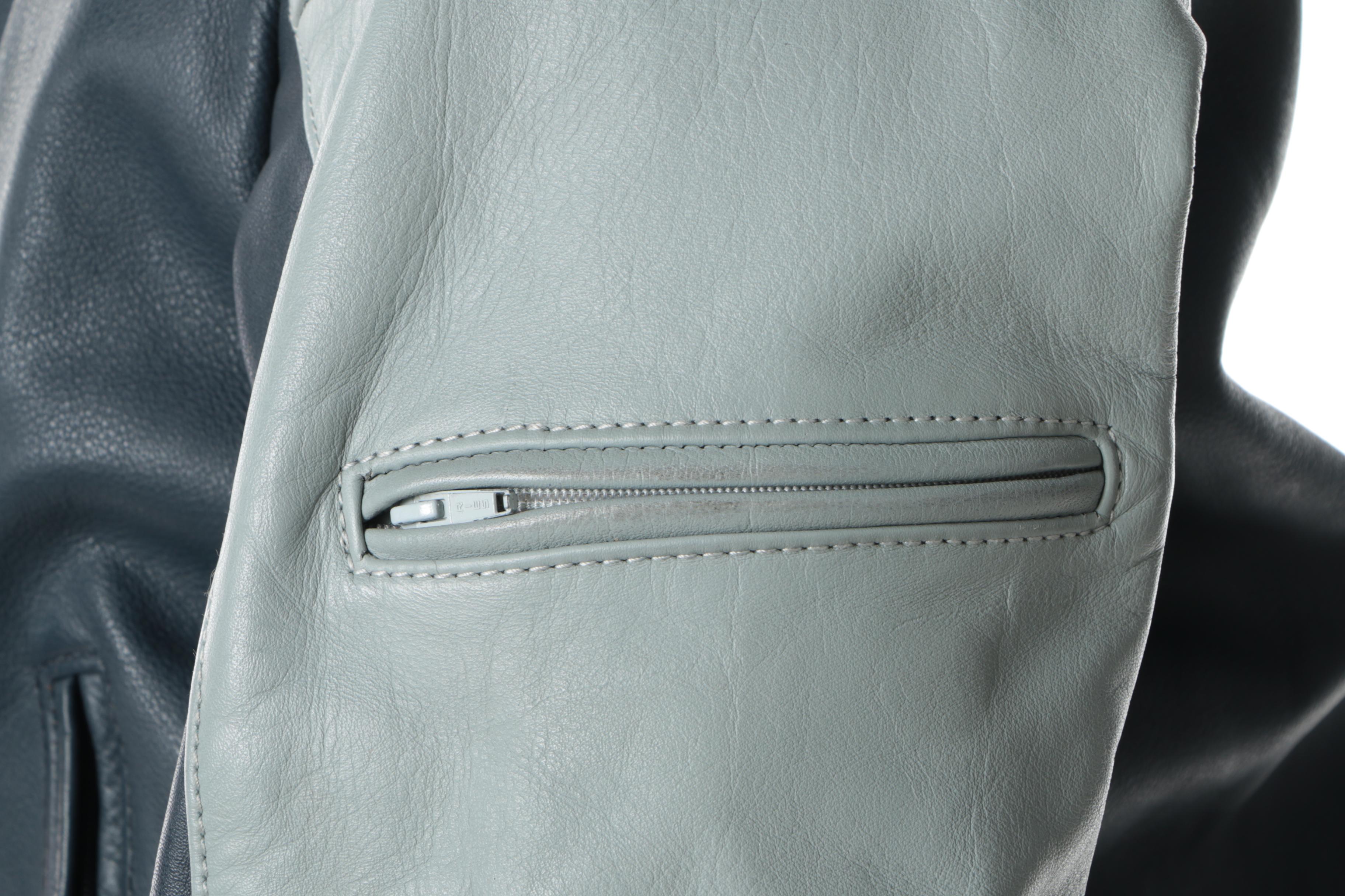 Men's Vintage BMW Leather Bomber Jacket