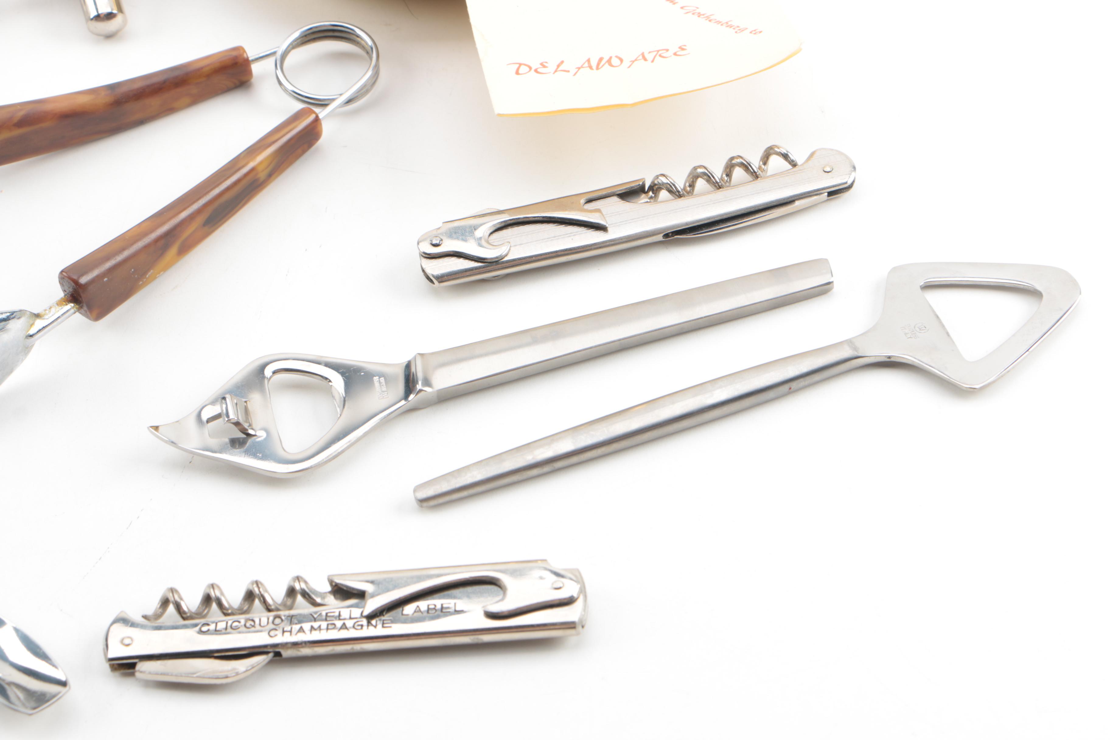 Vintage Swedish "Captain's Decanter" and Barware Tools