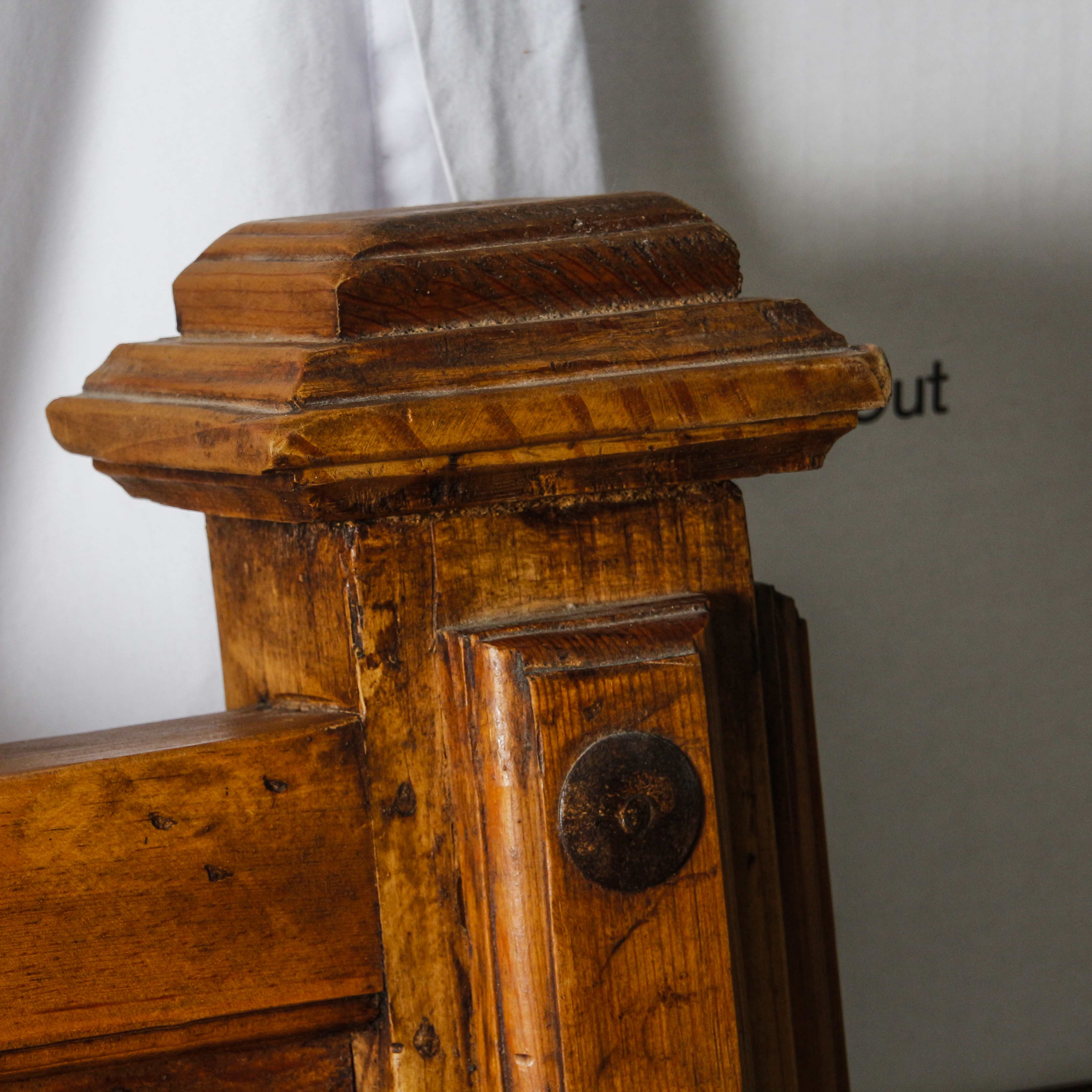 Vintage Pine Queen Size Headboard