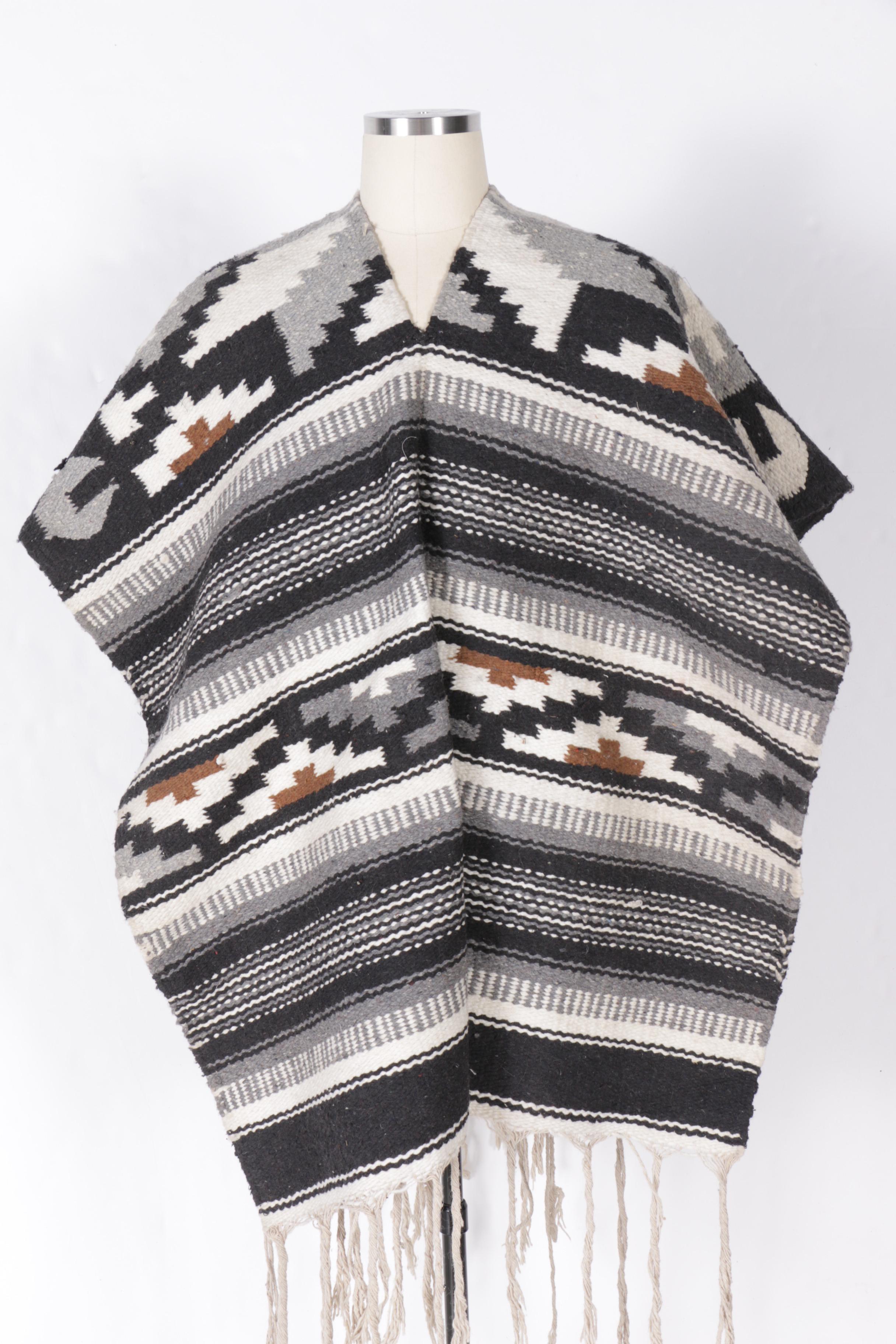 Vintage Poncho and Saddle Blanket EBTH