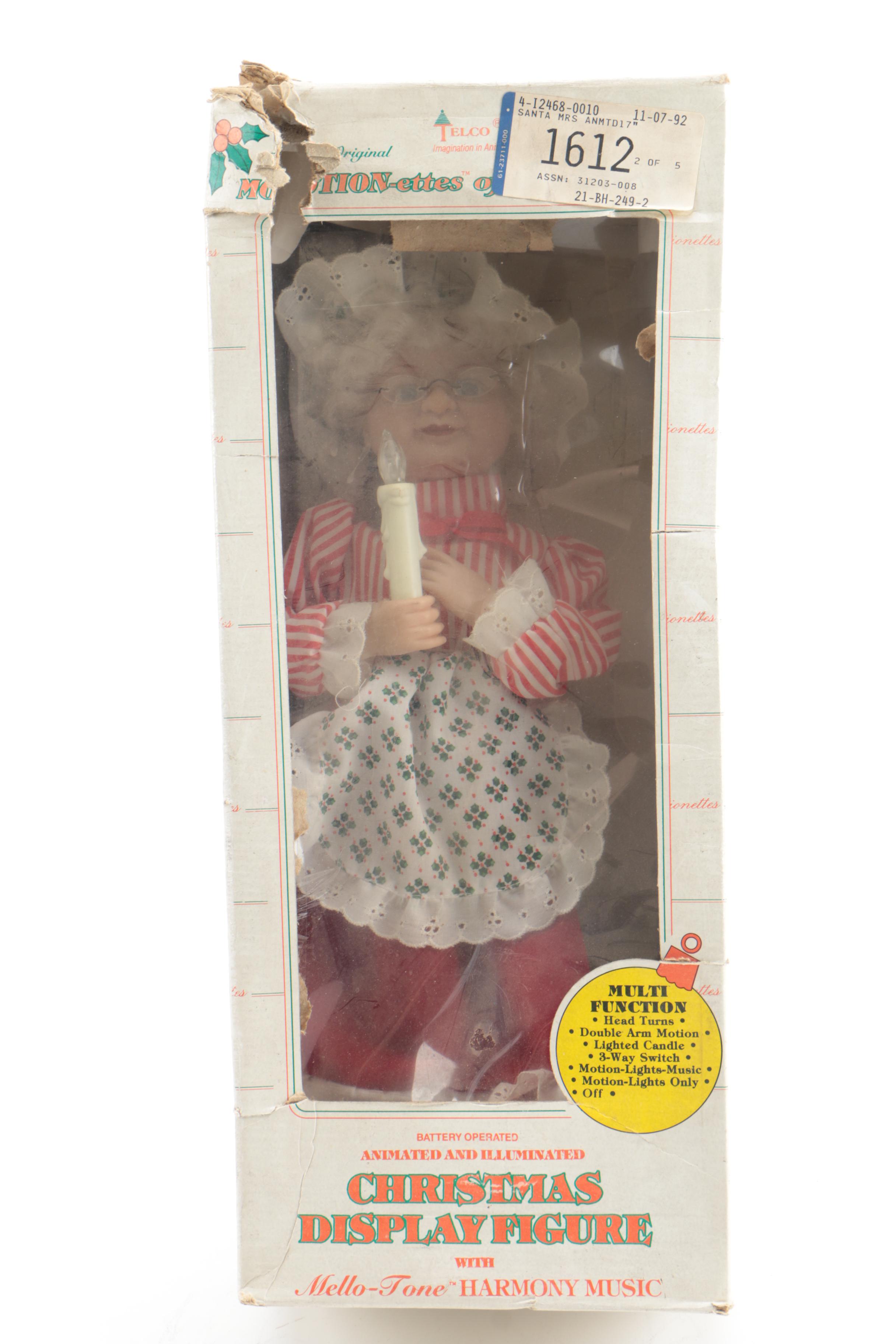 Vintage Vogue "Ginny" Dolls and Telco Christmas Display Figure