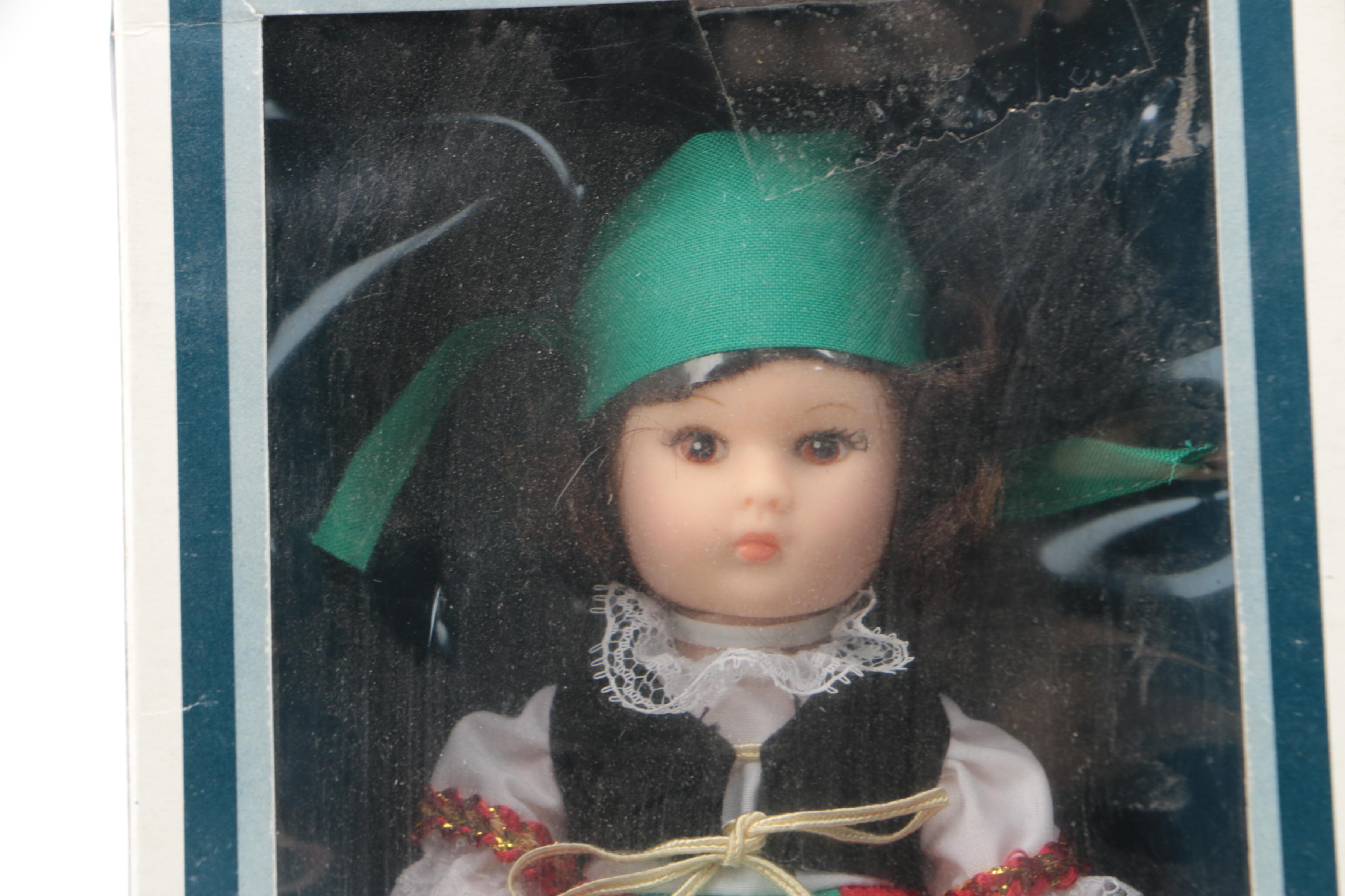 Vintage Vogue "Ginny" Dolls and Telco Christmas Display Figure