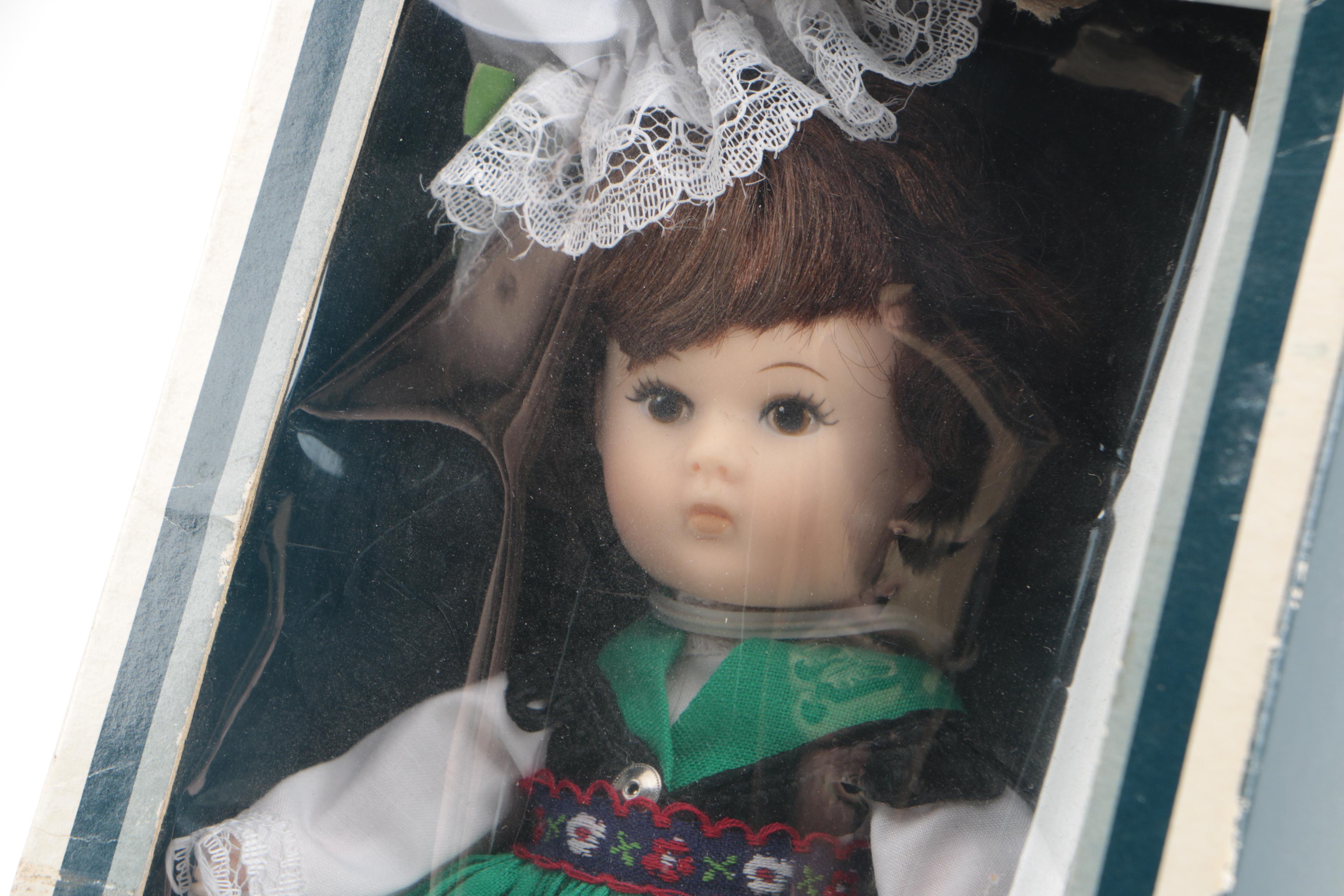 Vintage Vogue "Ginny" Dolls and Telco Christmas Display Figure