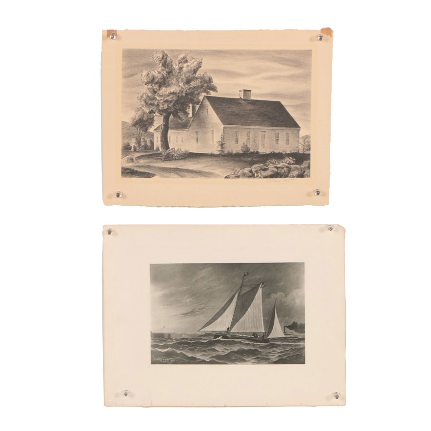 William Holst Lithograph and Collotype after Fred S. Cozzens