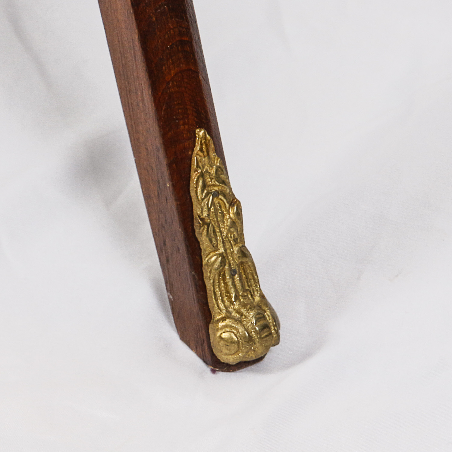 Vintage Louis XVI Style Accent Table with Parquetry Inlay