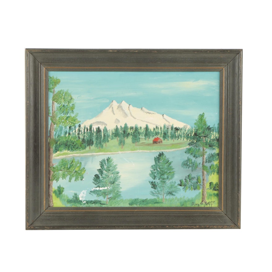 Ray A Kerns Oil Painting "Mt. Jefferson, Oregon"