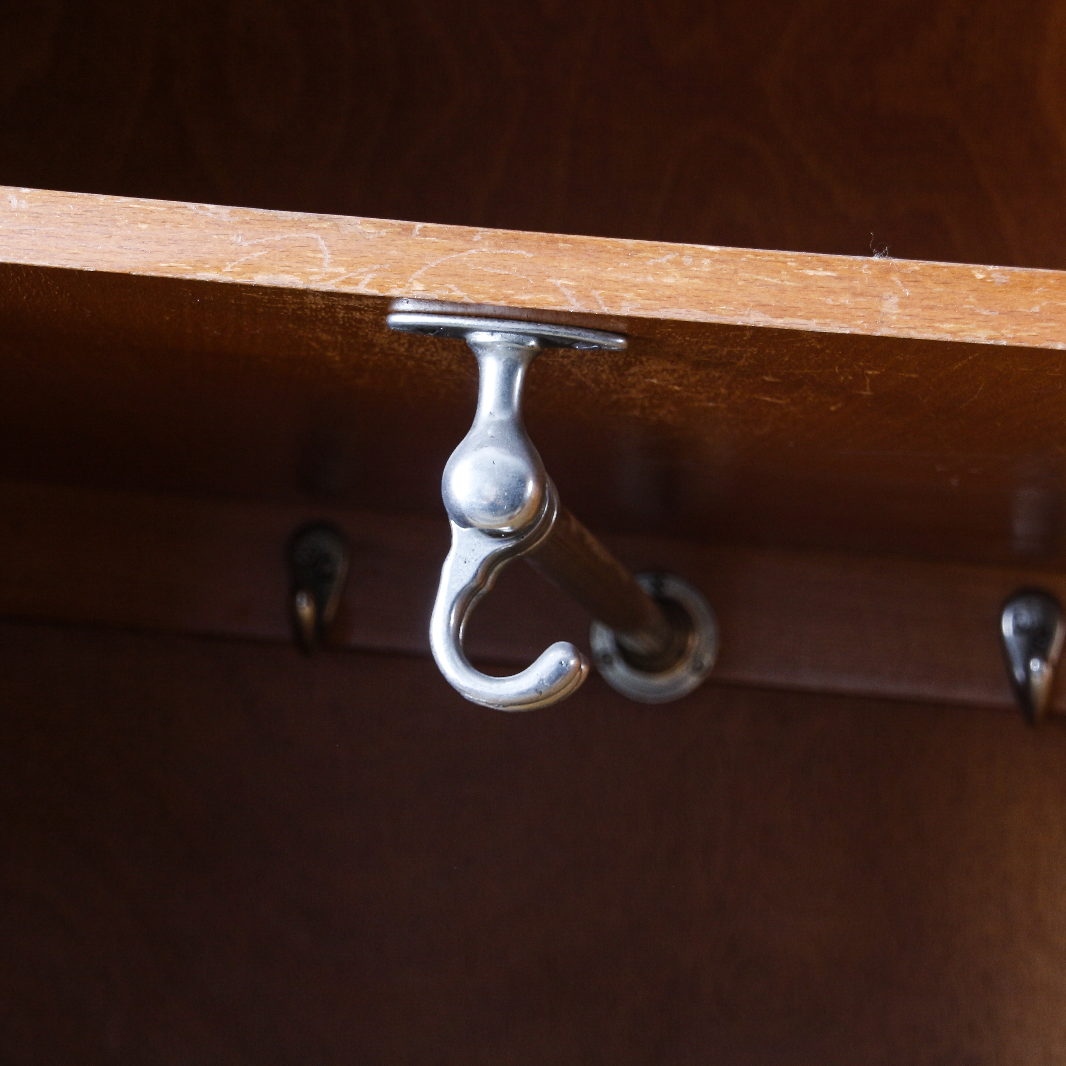 Vintage Art Deco Burl Wood Armoire