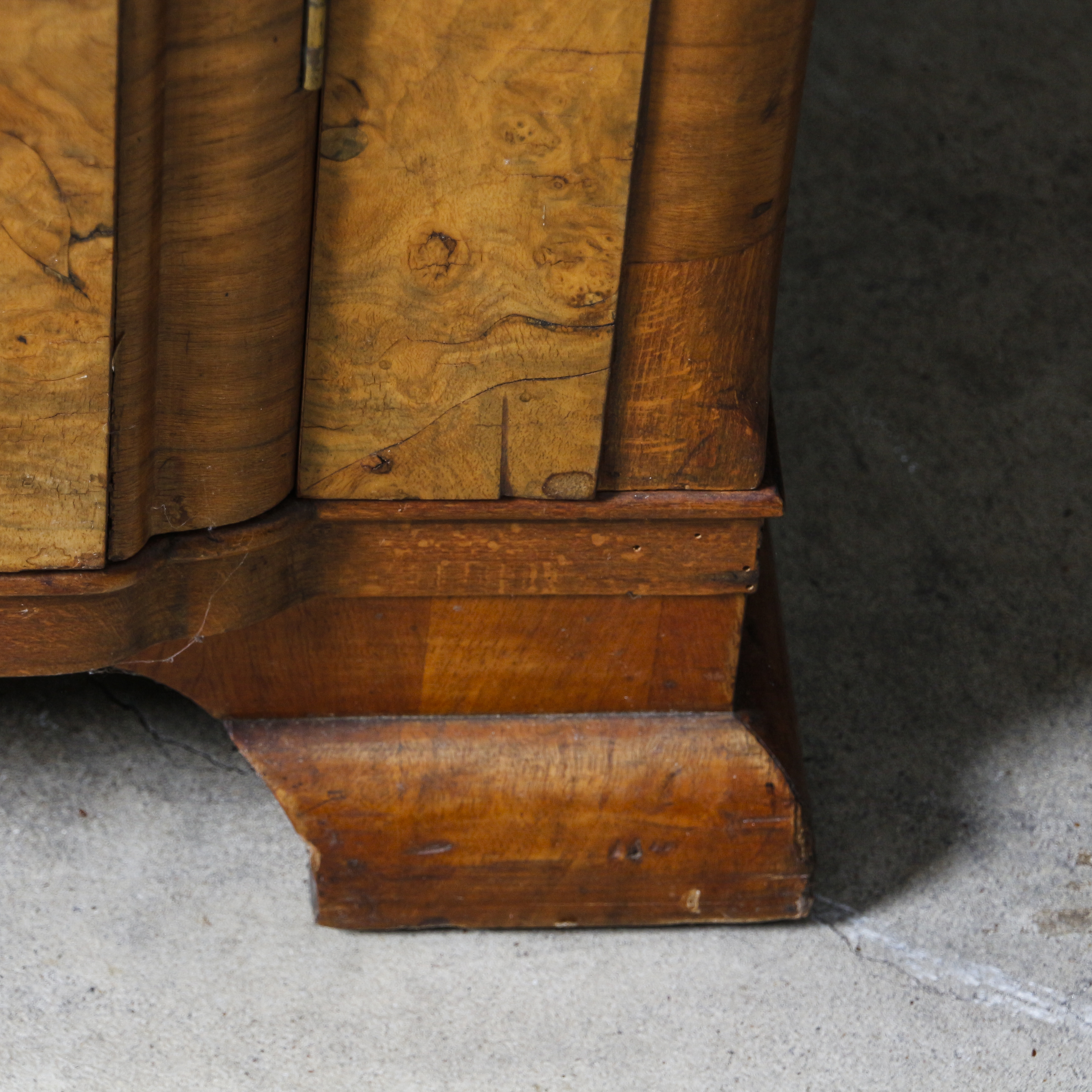 Vintage Art Deco Burl Wood Armoire