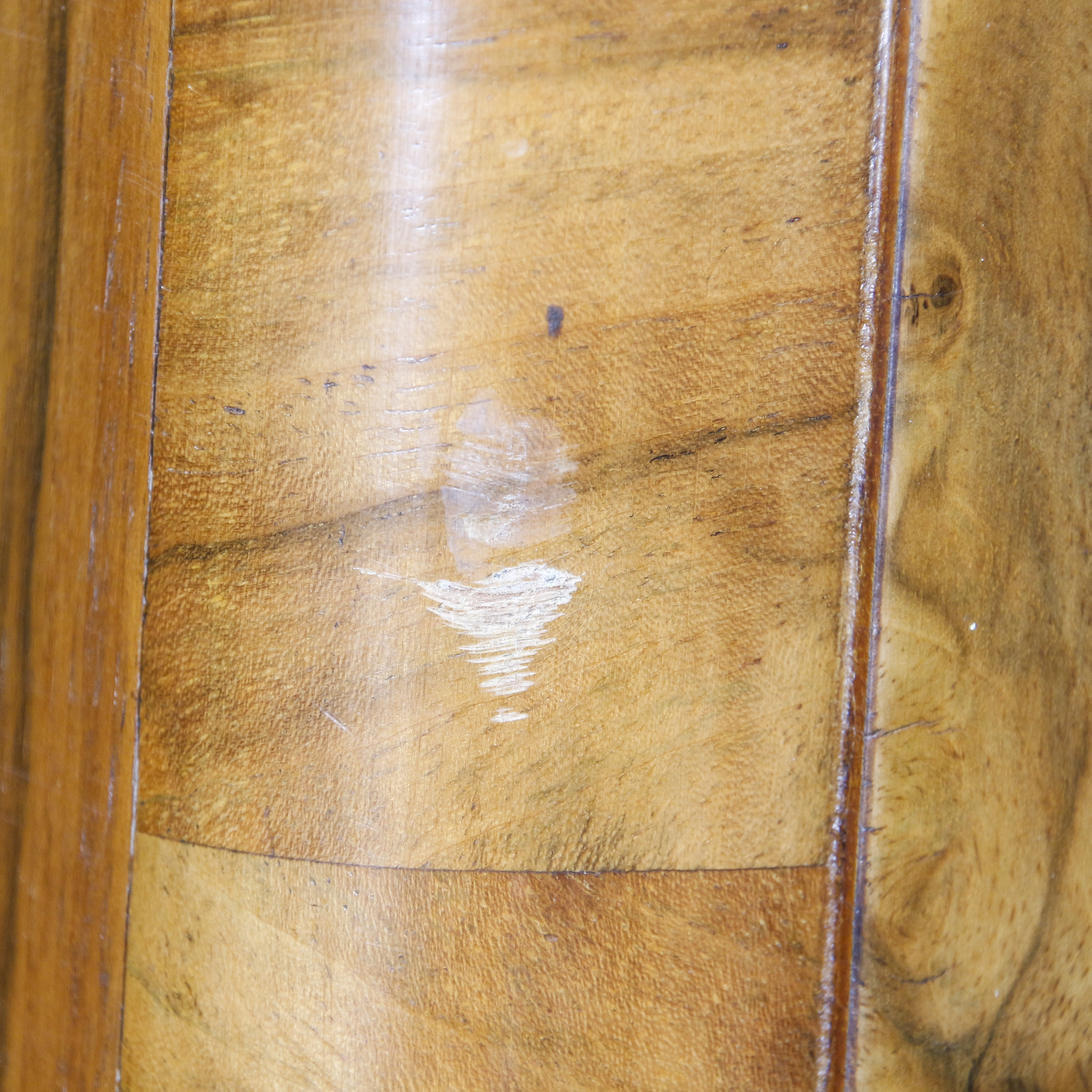 Vintage Art Deco Burl Wood Armoire