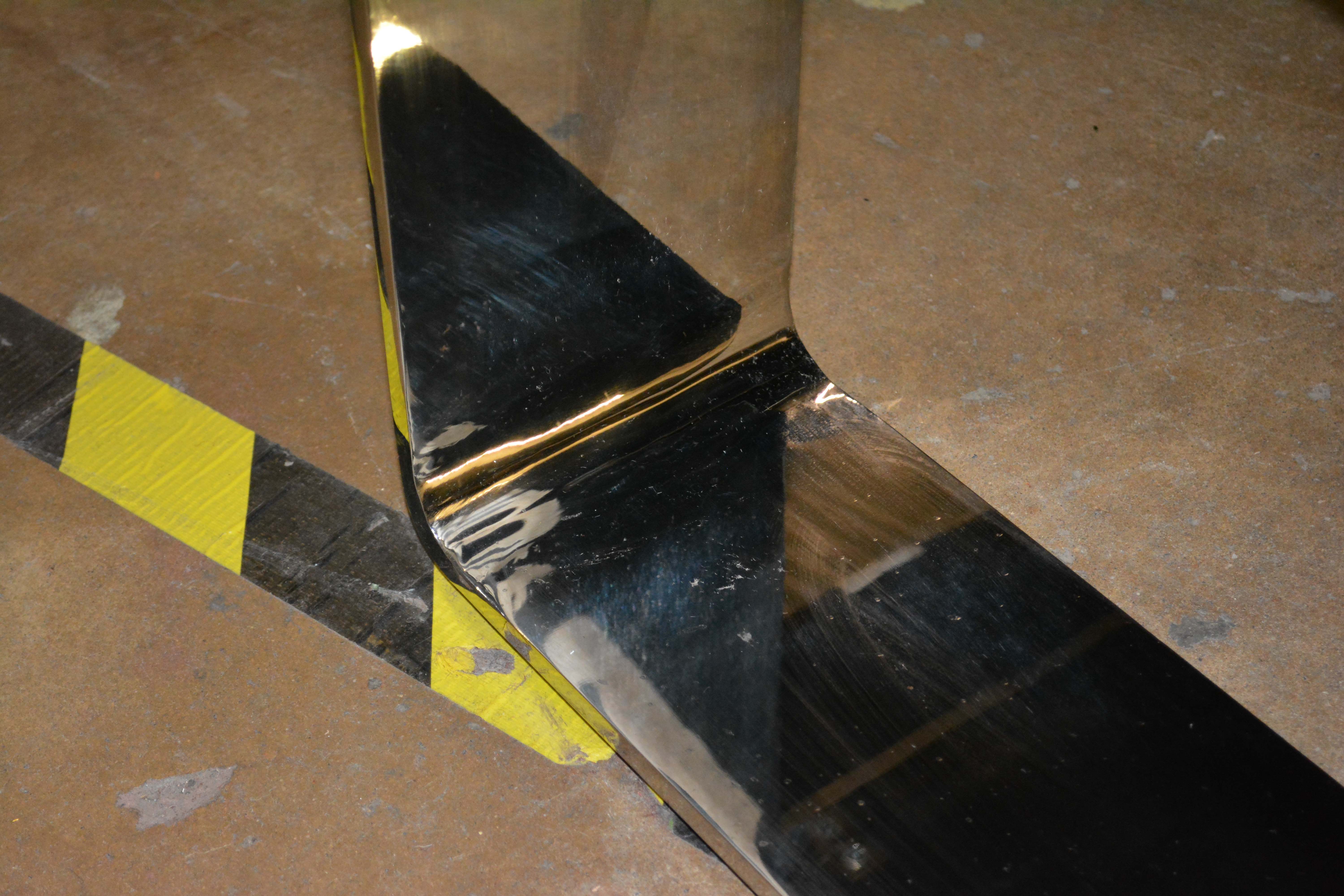 Silver Metal Cantilever Lounge Chair with Zebra Print Upholstery