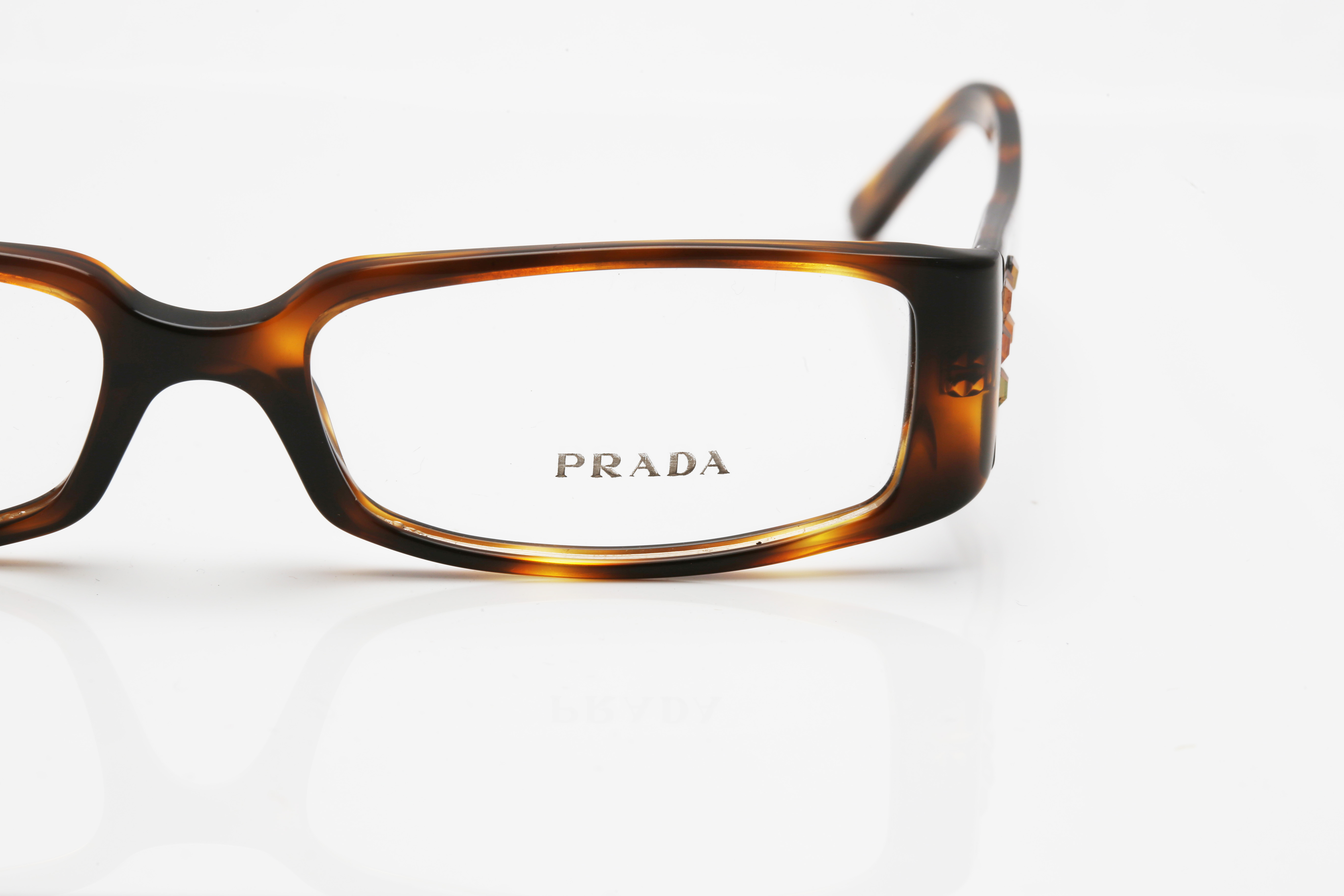 Prada VPR06L Tortoiseshell Style Eyeglasses
