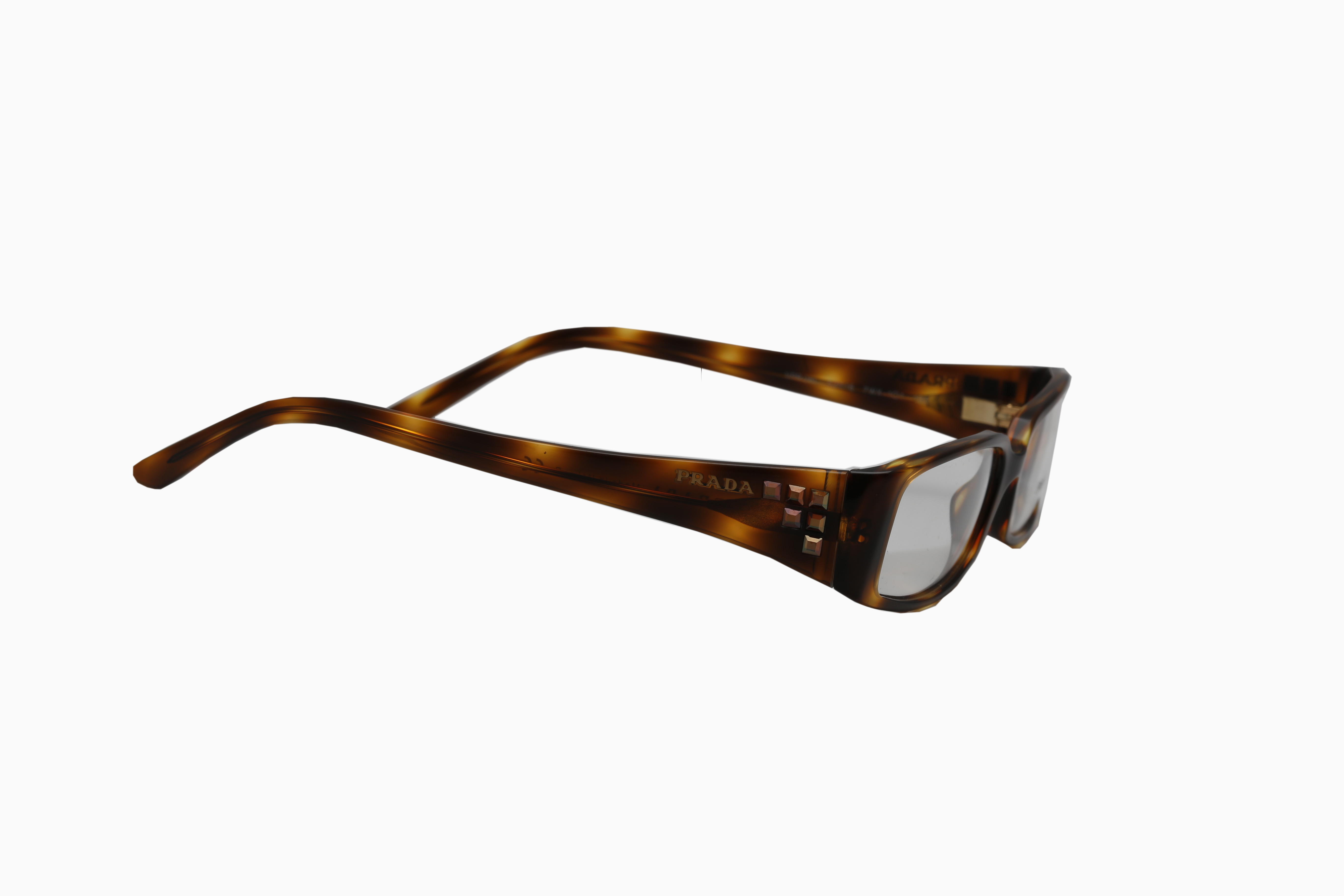 Prada VPR06L Tortoiseshell Style Eyeglasses