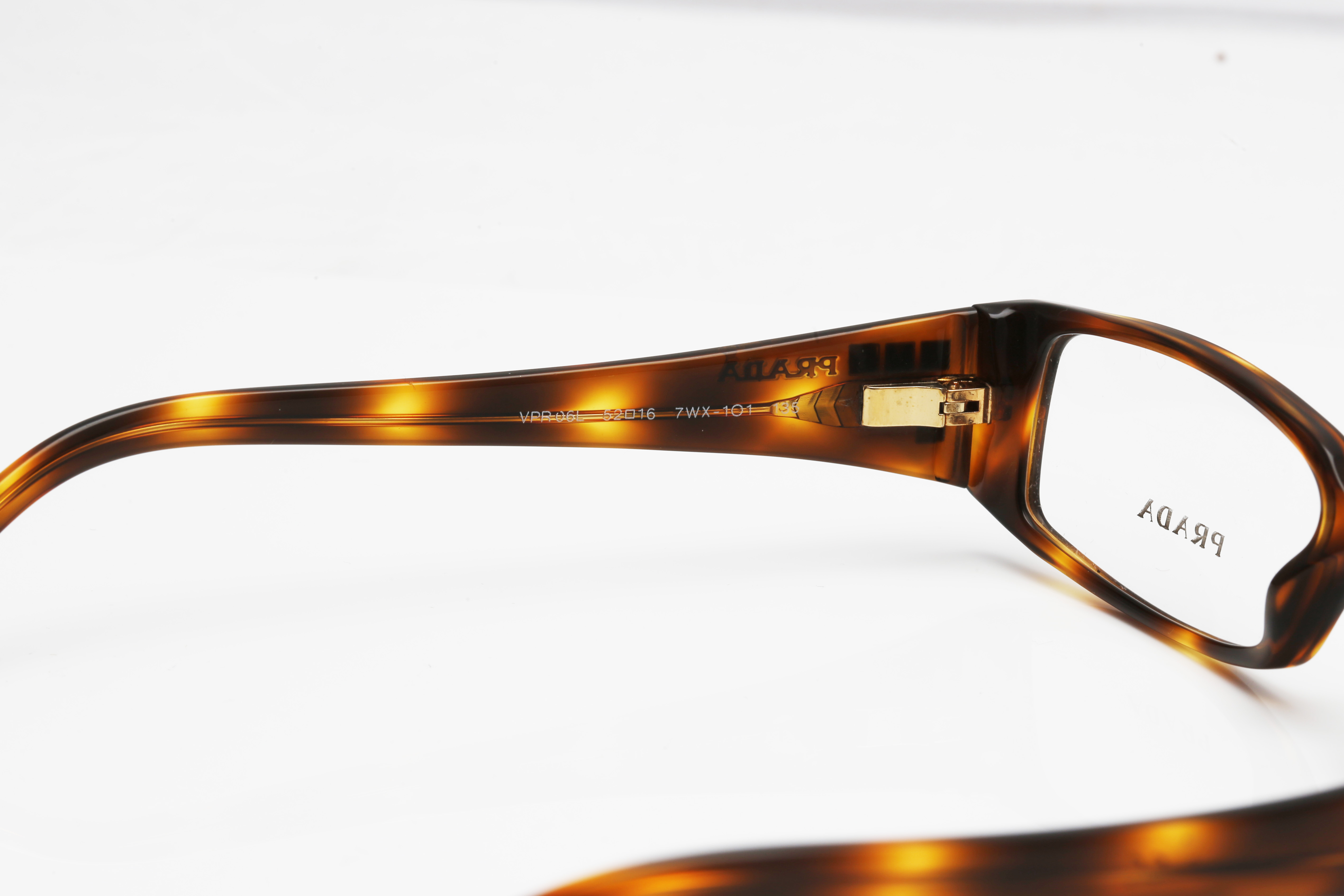 Prada VPR06L Tortoiseshell Style Eyeglasses