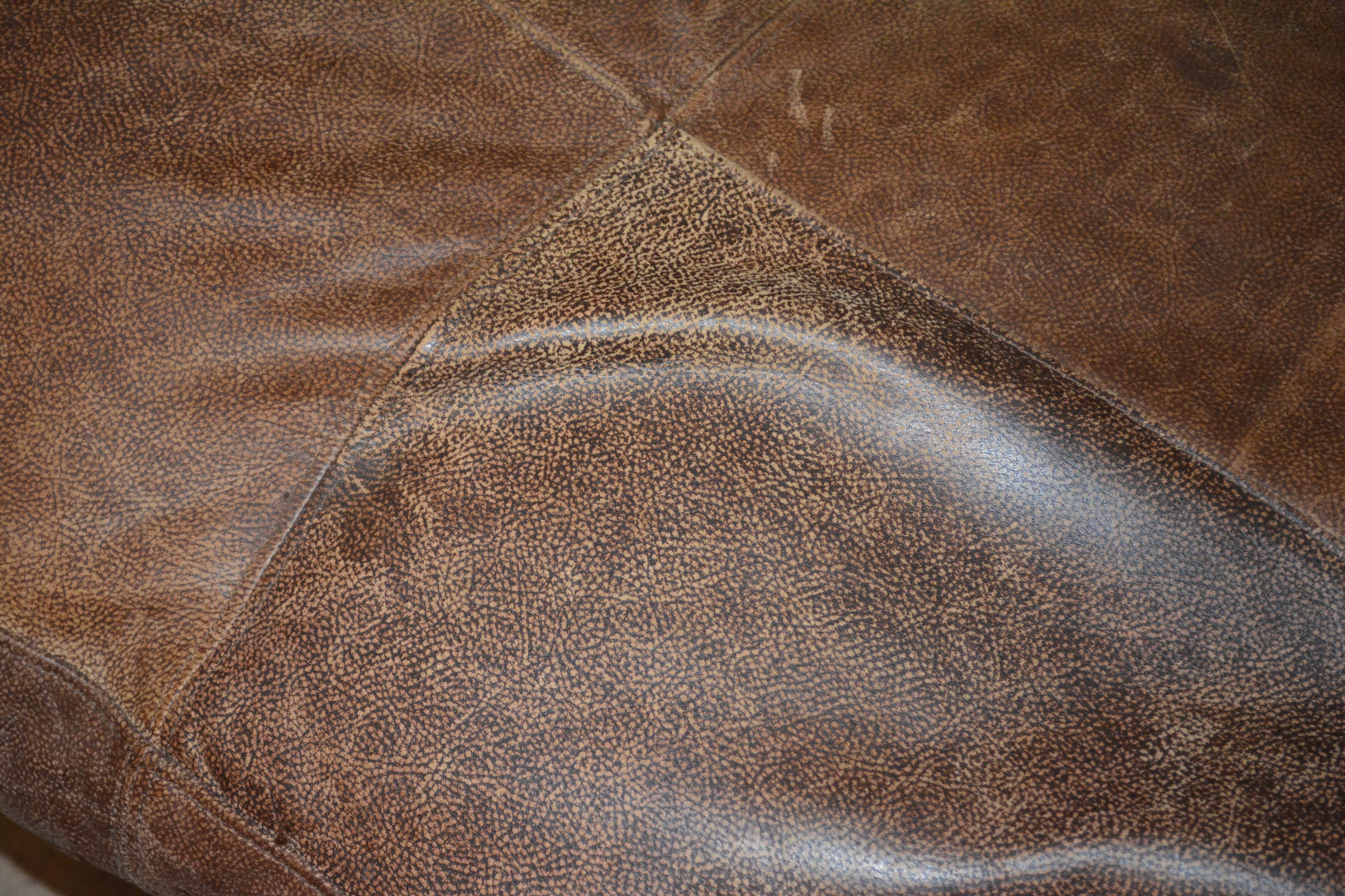 Wicker Weave Sectional with Leather Seats